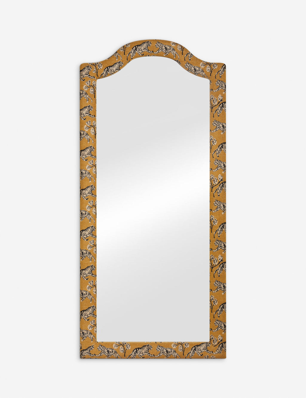 Lulu and Georgia - Tiger Upholstered Full Length Mirror by Sarah Sherman Samuel