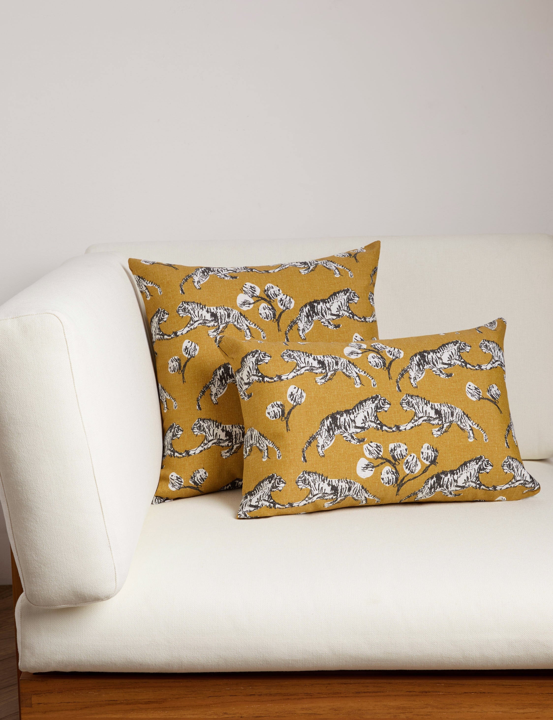 Lulu and Georgia - Tiger Indoor / Outdoor Pillow by Sarah Sherman Samuel
