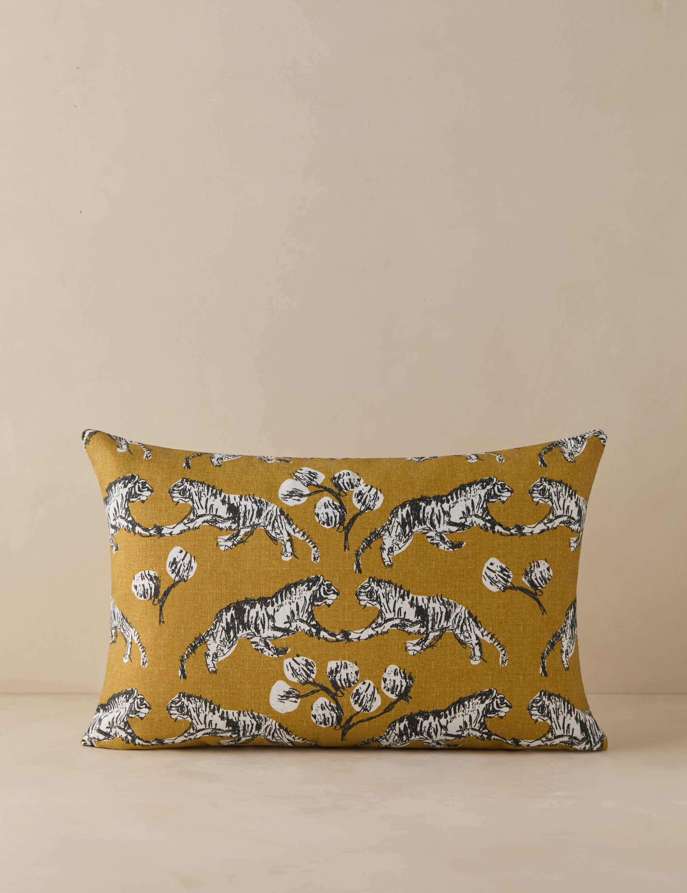 Lulu and Georgia - Tiger Indoor / Outdoor Pillow by Sarah Sherman Samuel