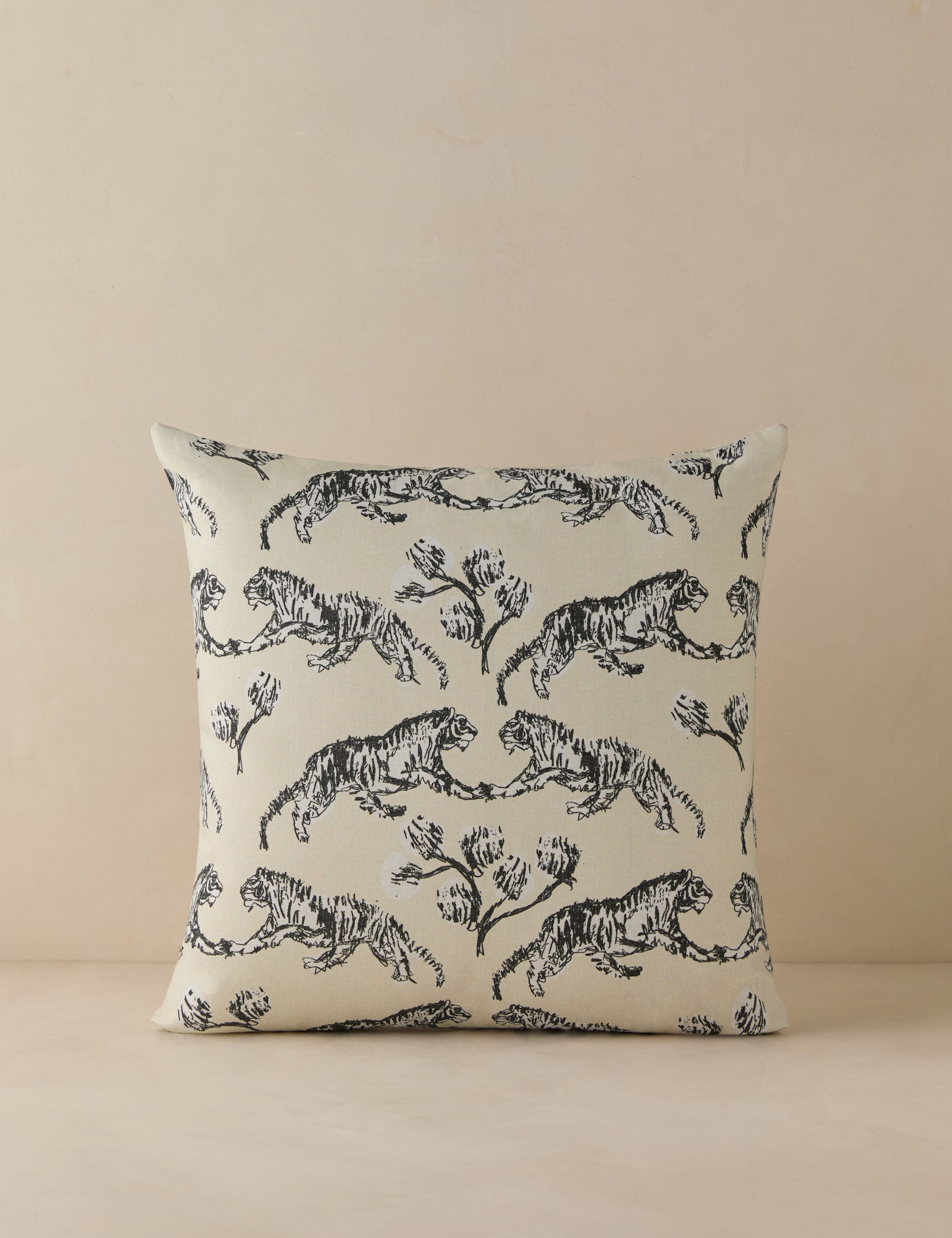 Lulu and Georgia - Tiger Indoor / Outdoor Pillow by Sarah Sherman Samuel