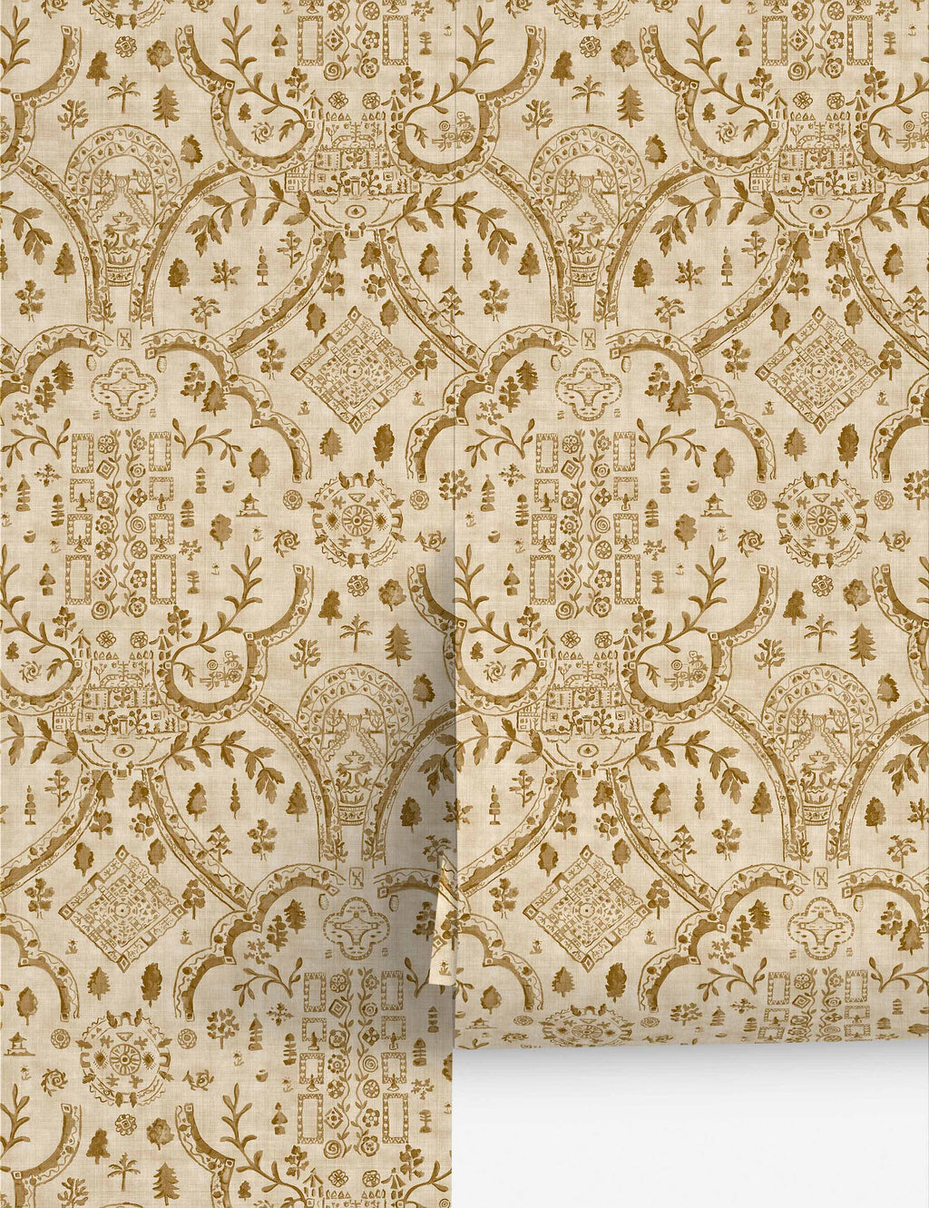 Lulu and Georgia - Topiary View Wallpaper by Sanderson