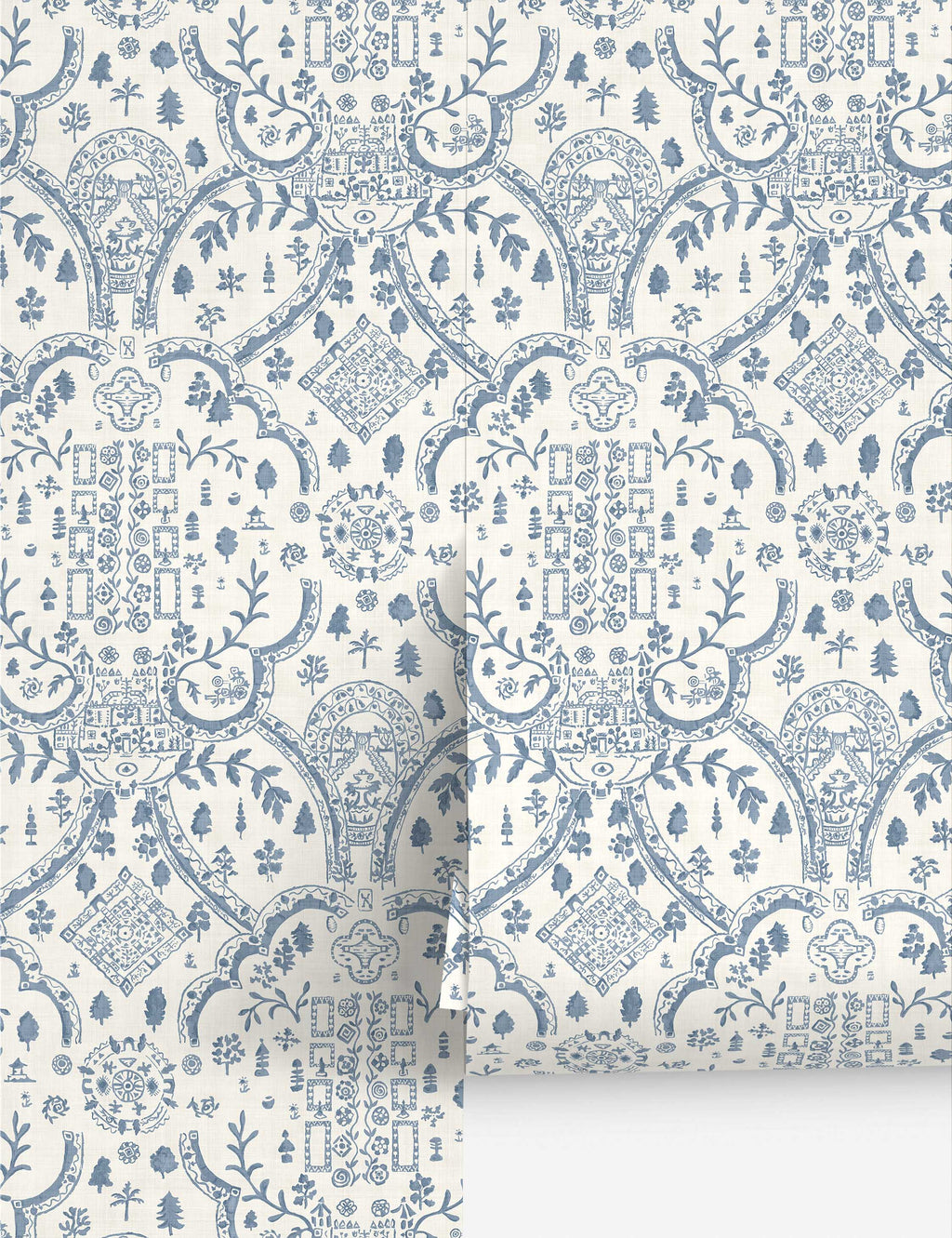 Lulu and Georgia - Topiary View Wallpaper by Sanderson