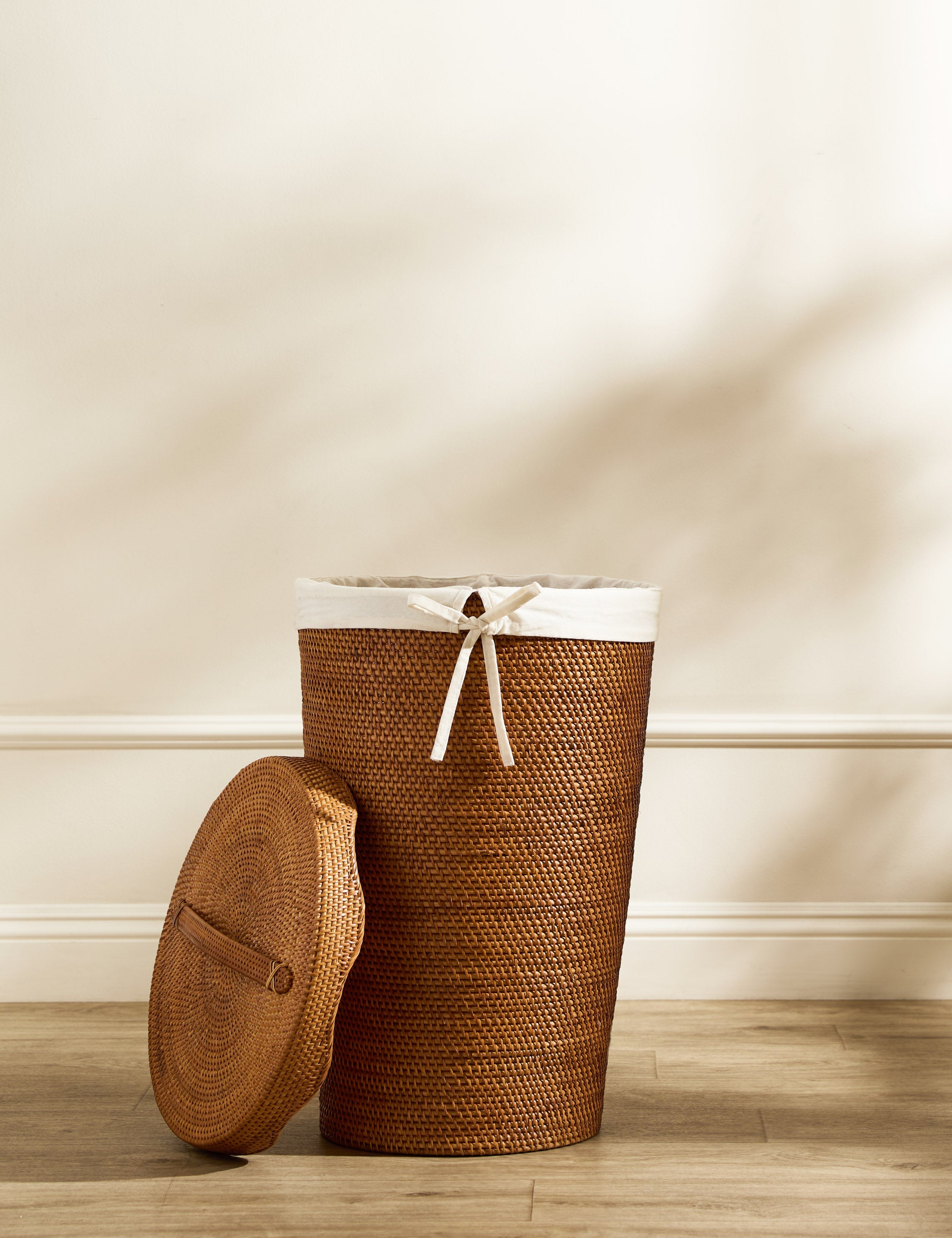 Lulu and Georgia - Tyna Rattan Lidded Hamper