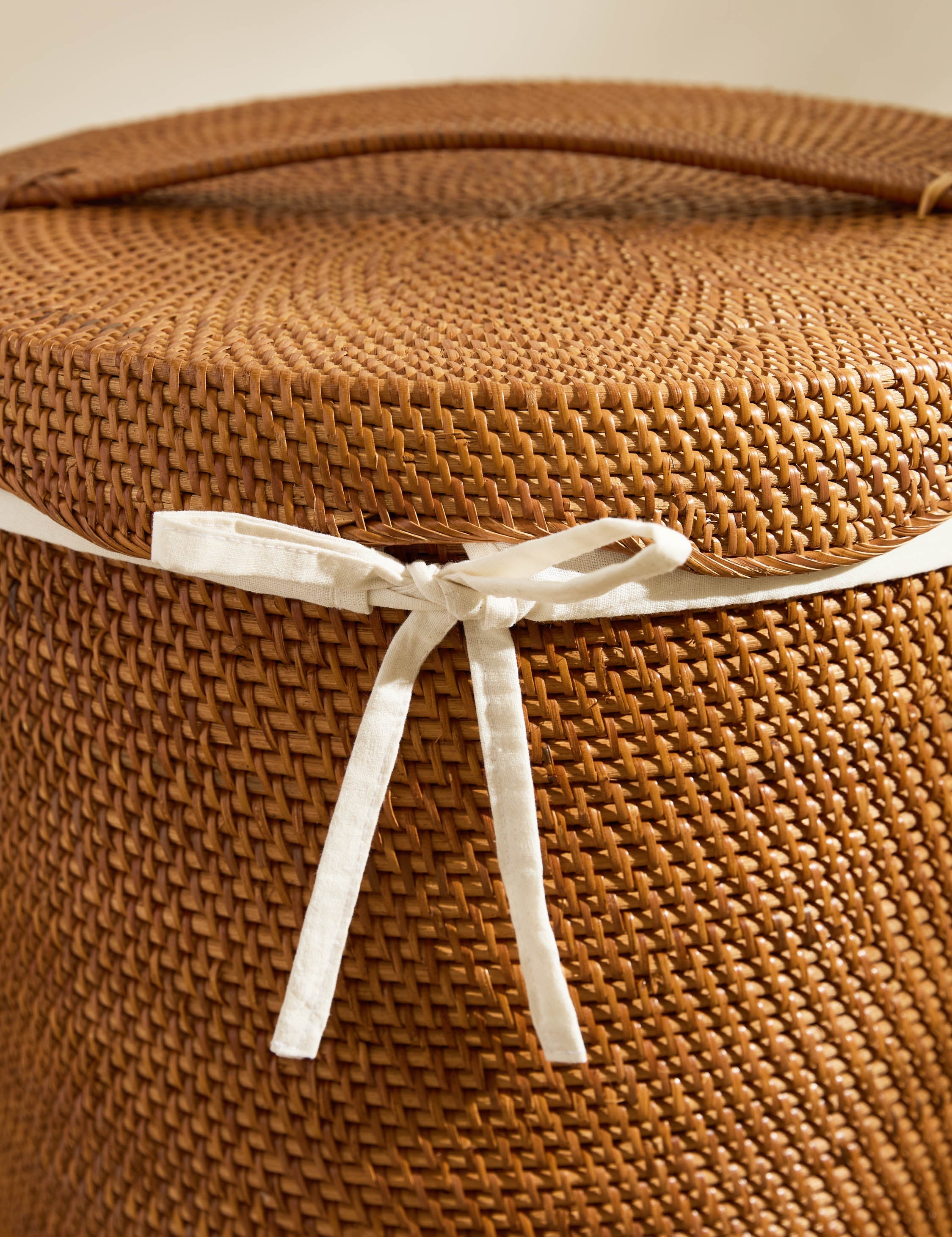 Lulu and Georgia - Tyna Rattan Lidded Hamper
