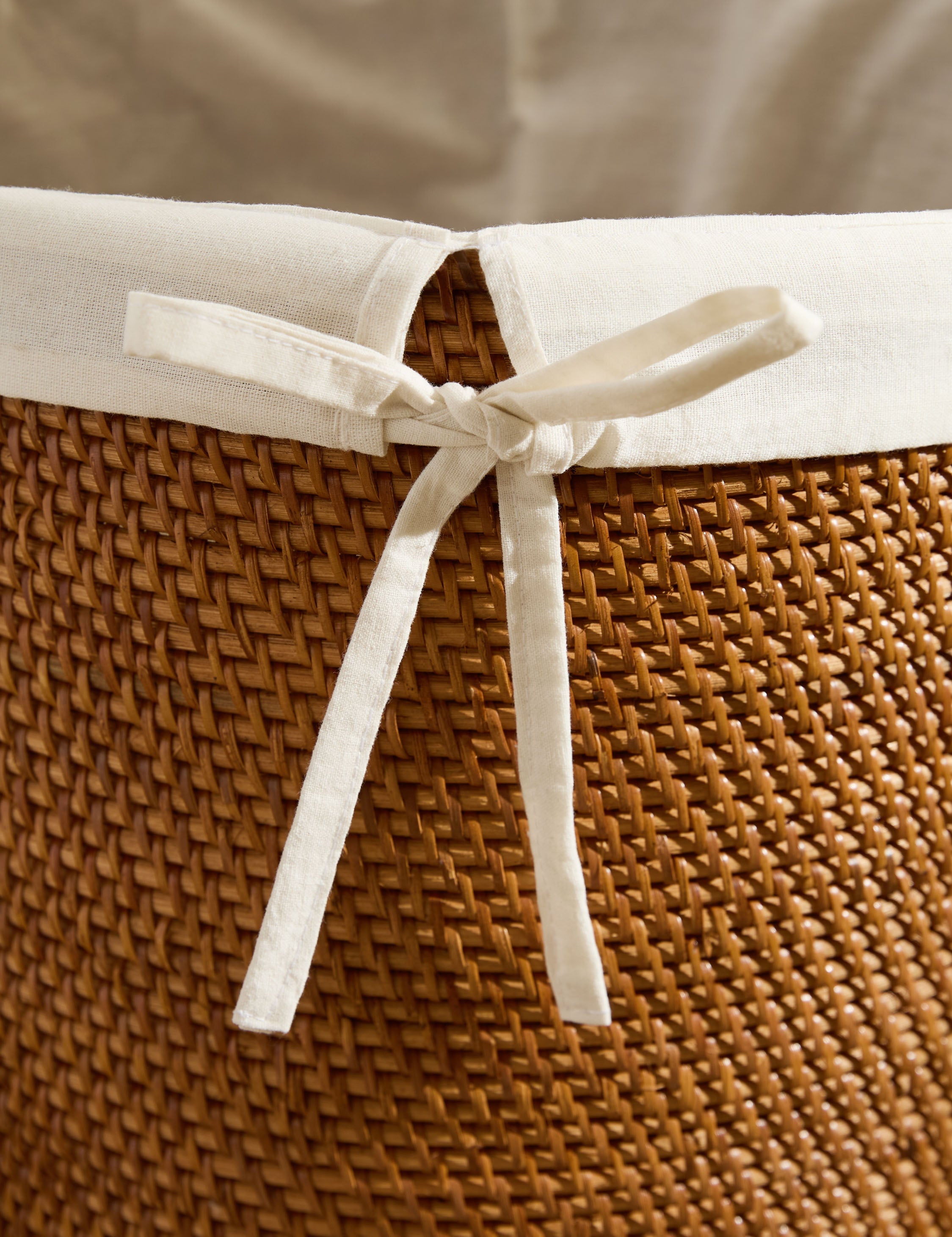 Lulu and Georgia - Tyna Rattan Lidded Hamper