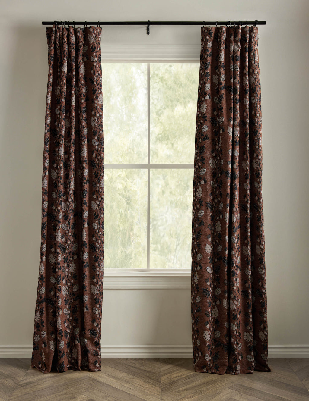 Lulu and Georgia - Vini Botanical Jacquard Curtain Panel by Sarah Sherman Samuel