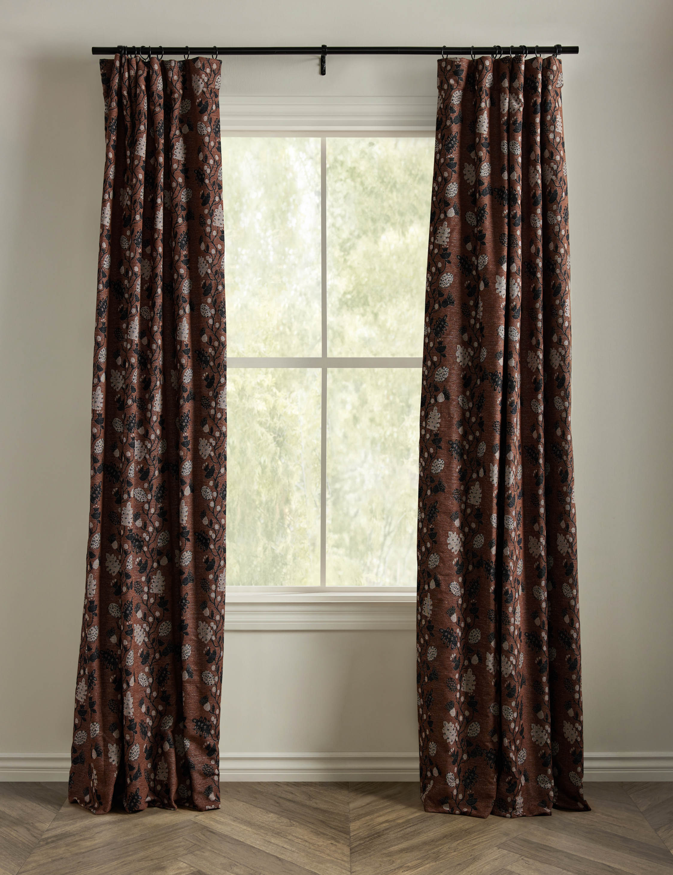 Lulu and Georgia - Vini Botanical Jacquard Curtain Panel by Sarah Sherman Samuel