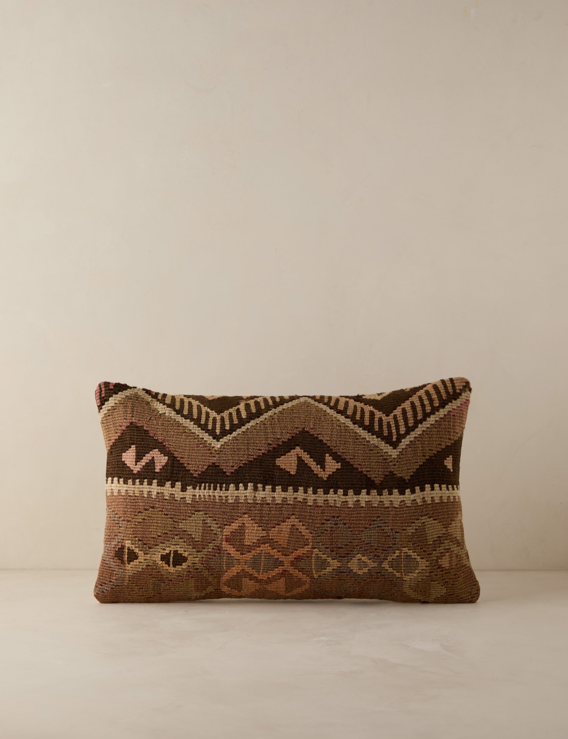 Lulu and Georgia - Vintage Lumbar Pillow No. 182, 12" x 20"