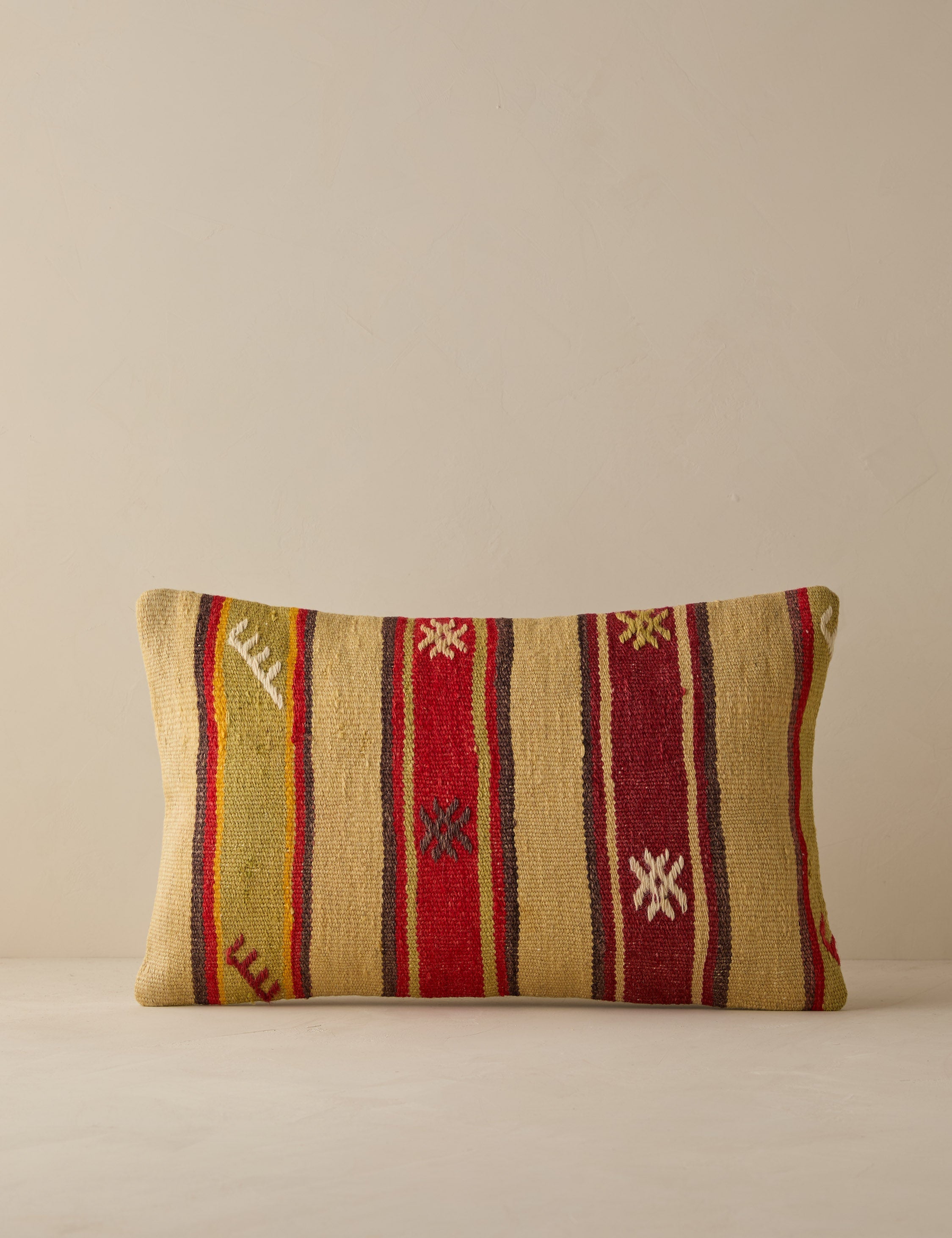 Lulu and Georgia - Vintage Lumbar Pillow No. 261, 12" x 20"