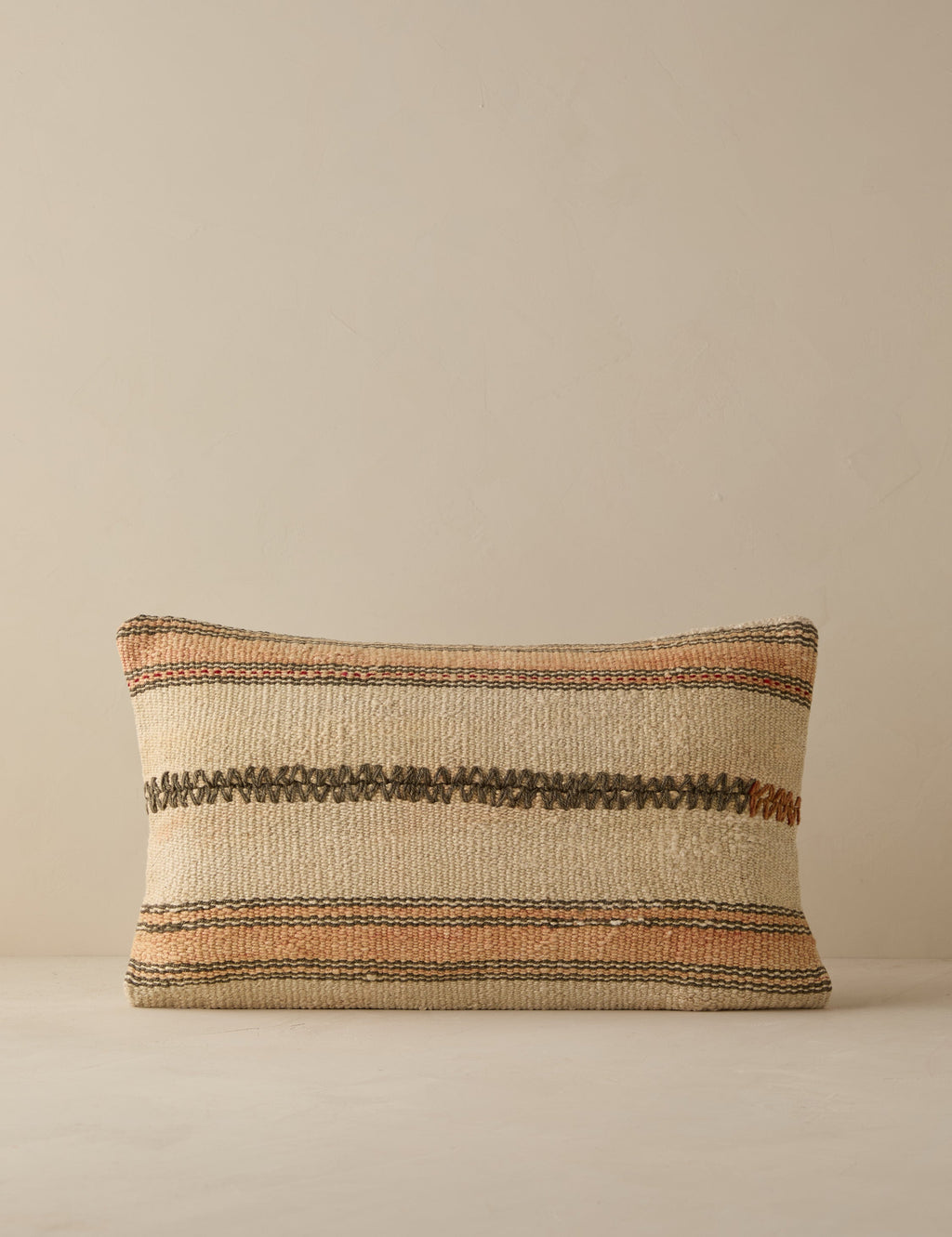 Lulu and Georgia - Vintage Lumbar Pillow No. 263, 12" x 20"