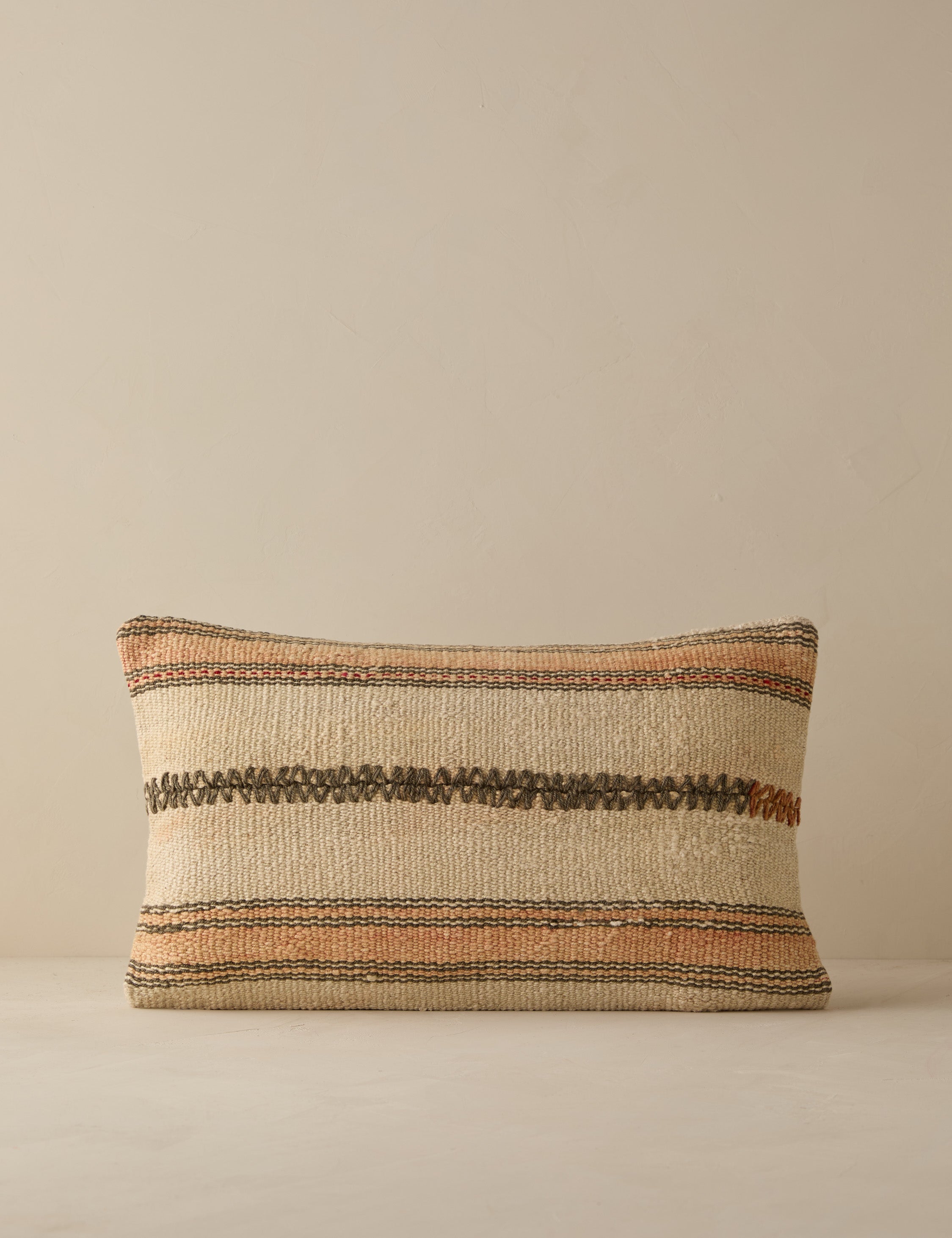 Lulu and Georgia - Vintage Lumbar Pillow No. 263, 12" x 20"