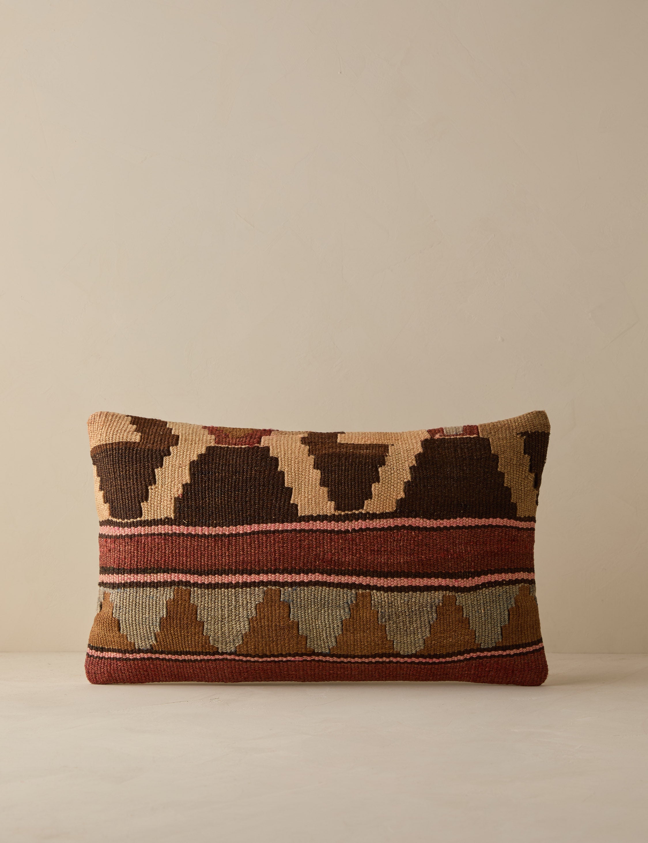 Lulu and Georgia - Vintage Lumbar Pillow No. 264, 12" x 20"