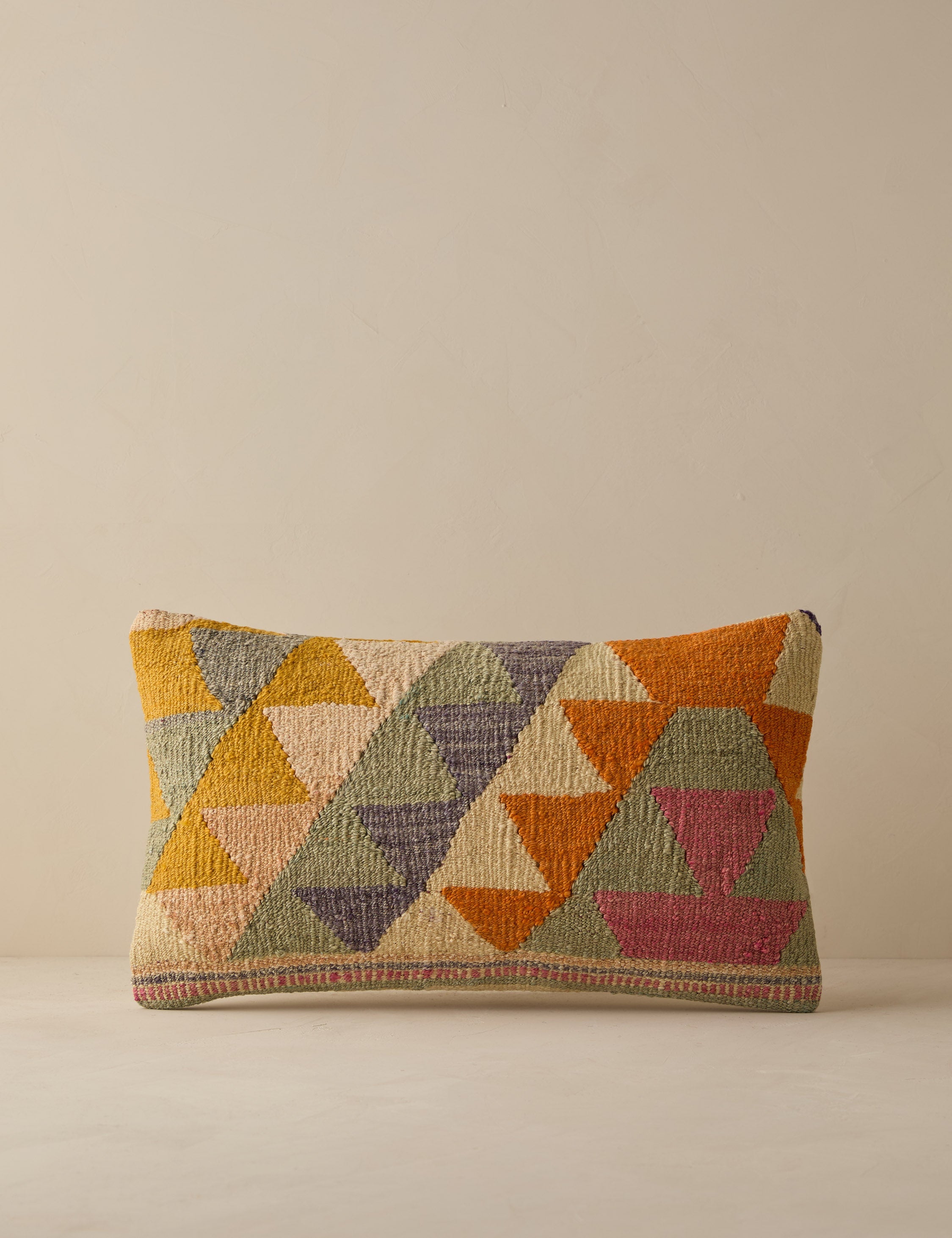 Lulu and Georgia - Vintage Lumbar Pillow No. 268, 12" x 20"