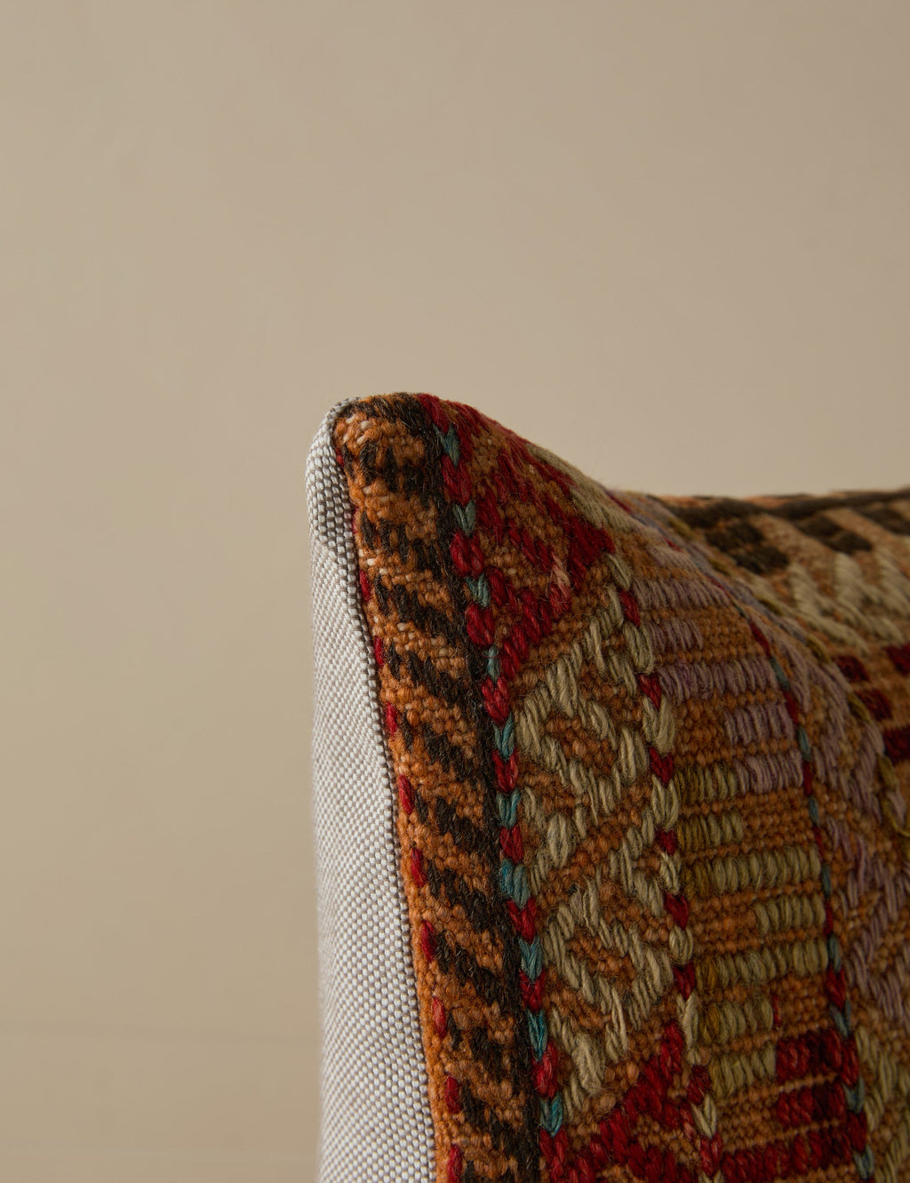 Lulu and Georgia - Vintage Lumbar Pillow No. 269, 12" x 20"