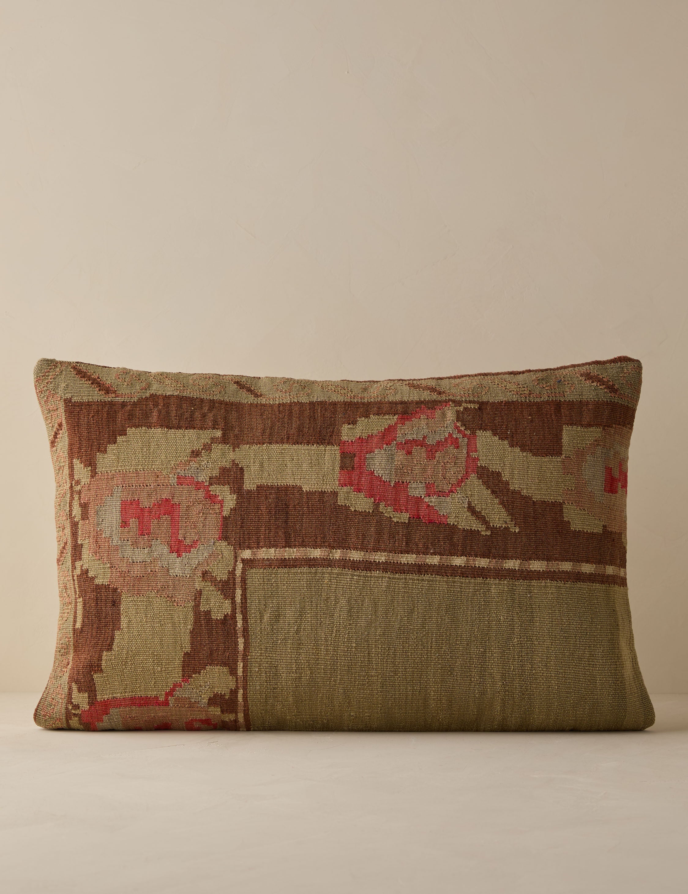 Lulu and Georgia - Vintage Lumbar Pillow No. 286, 16" x 24"