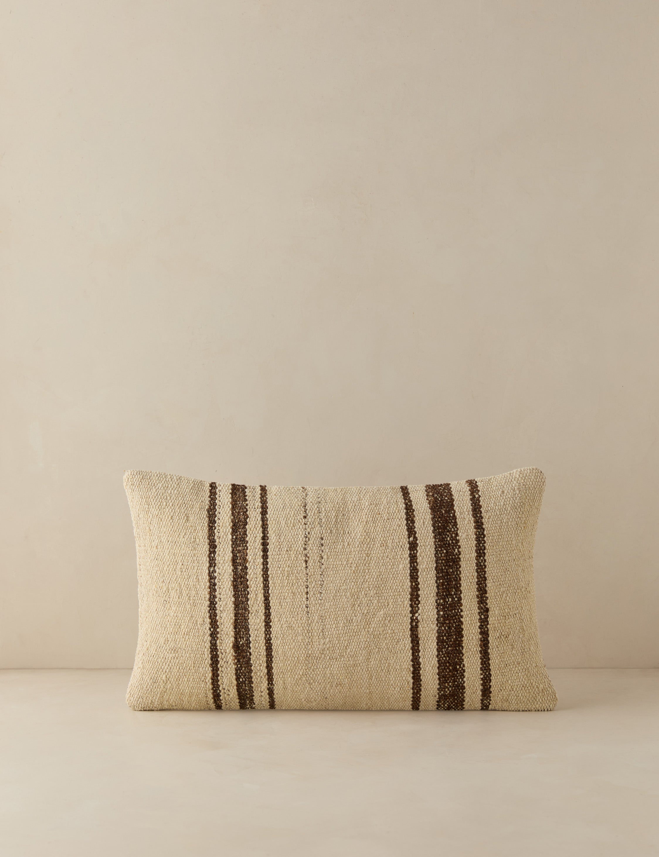 Lulu and Georgia - Vintage Lumbar Pillow No. 145, 12" x 20"