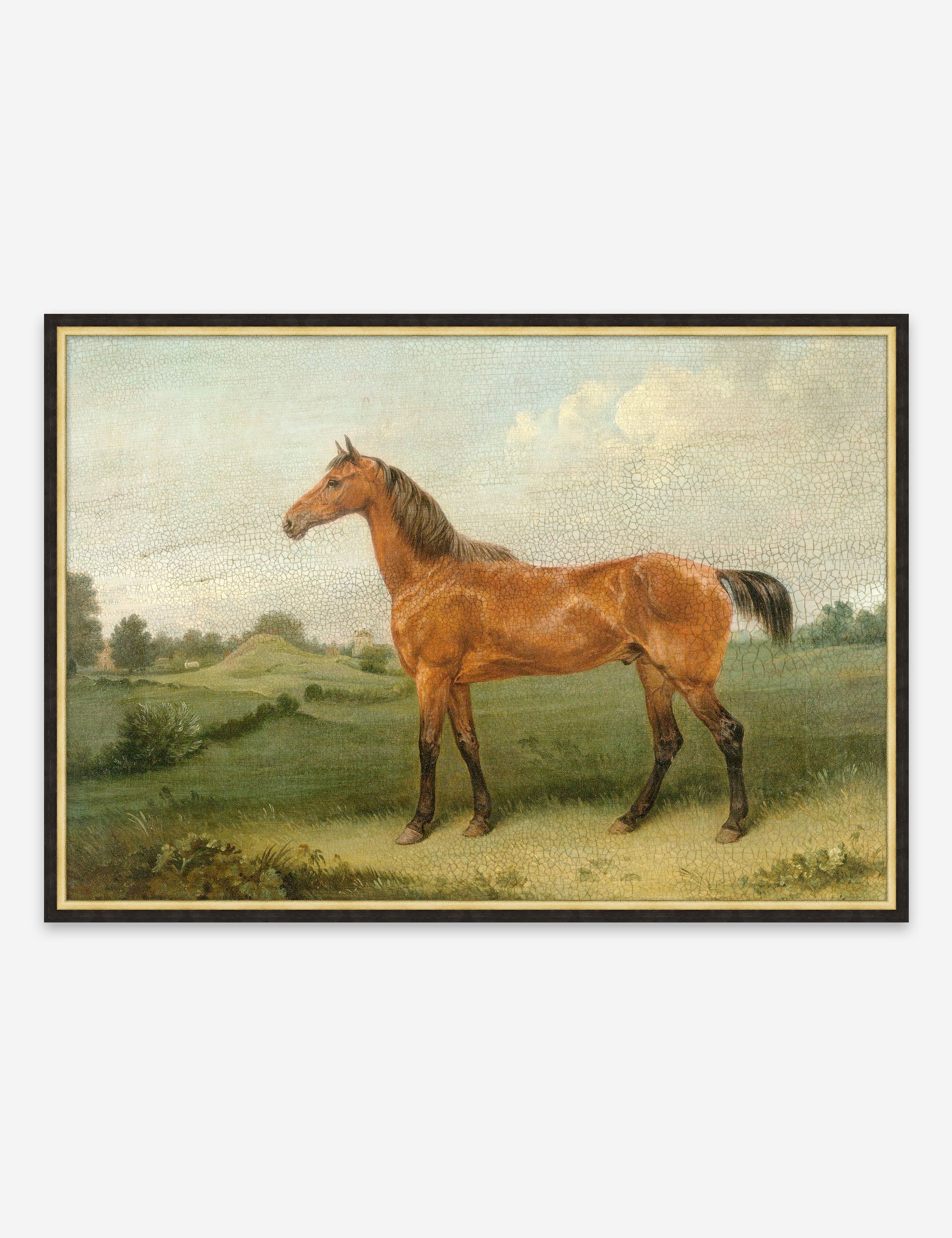 Lulu and Georgia - Antiqued Horse II Wall Art