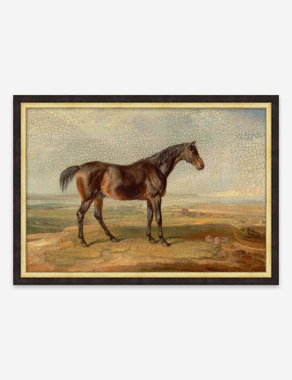 Lulu and Georgia - Antiqued Horse I Wall Art
