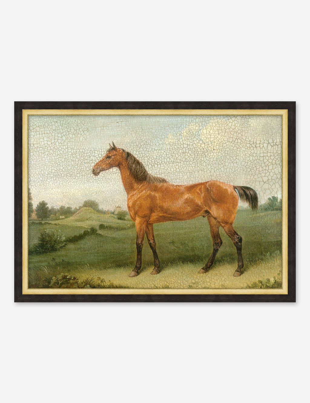 Lulu and Georgia - Antiqued Horse II Wall Art