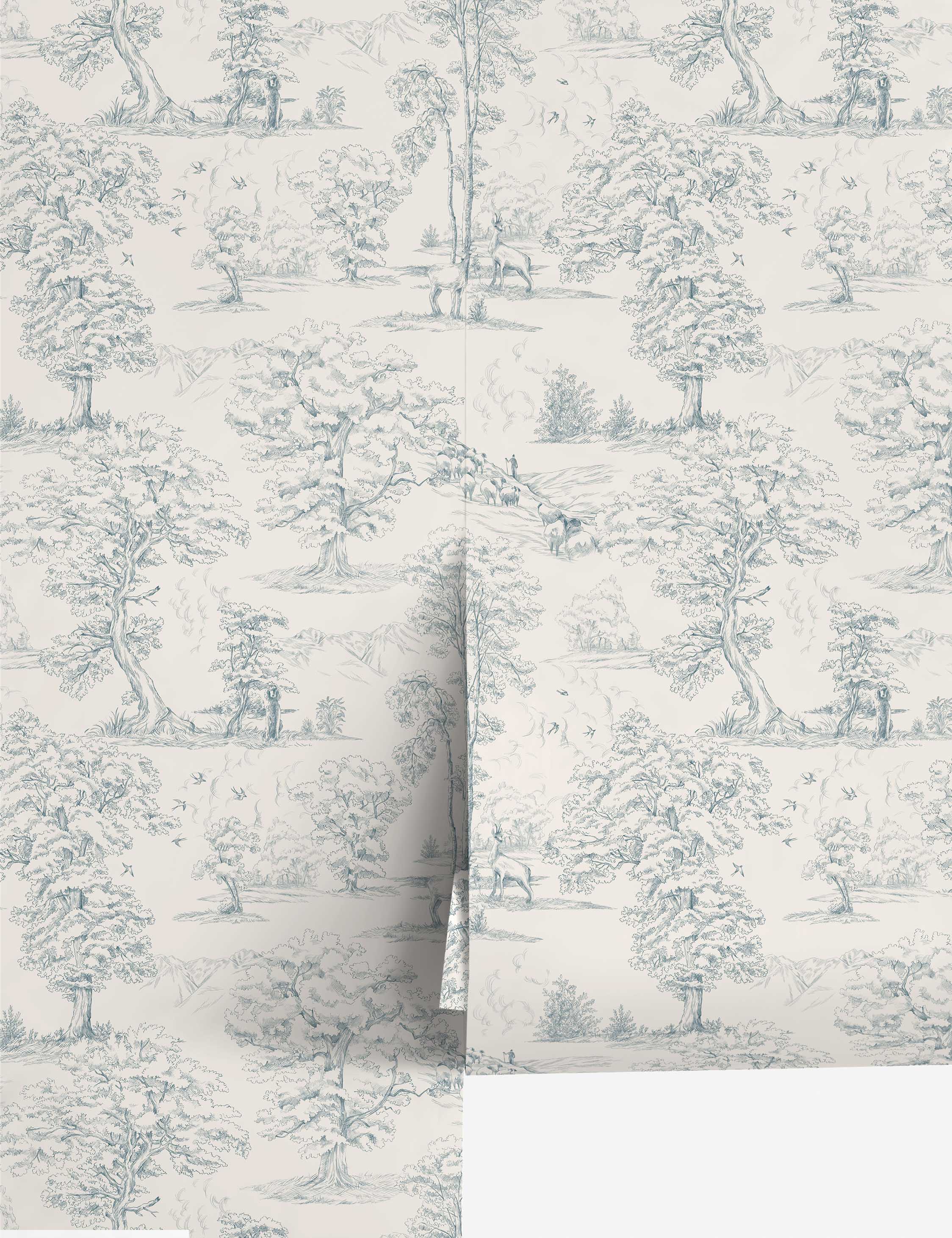 Lulu and Georgia - Scalamandre Montfort Wallpaper by Sandberg