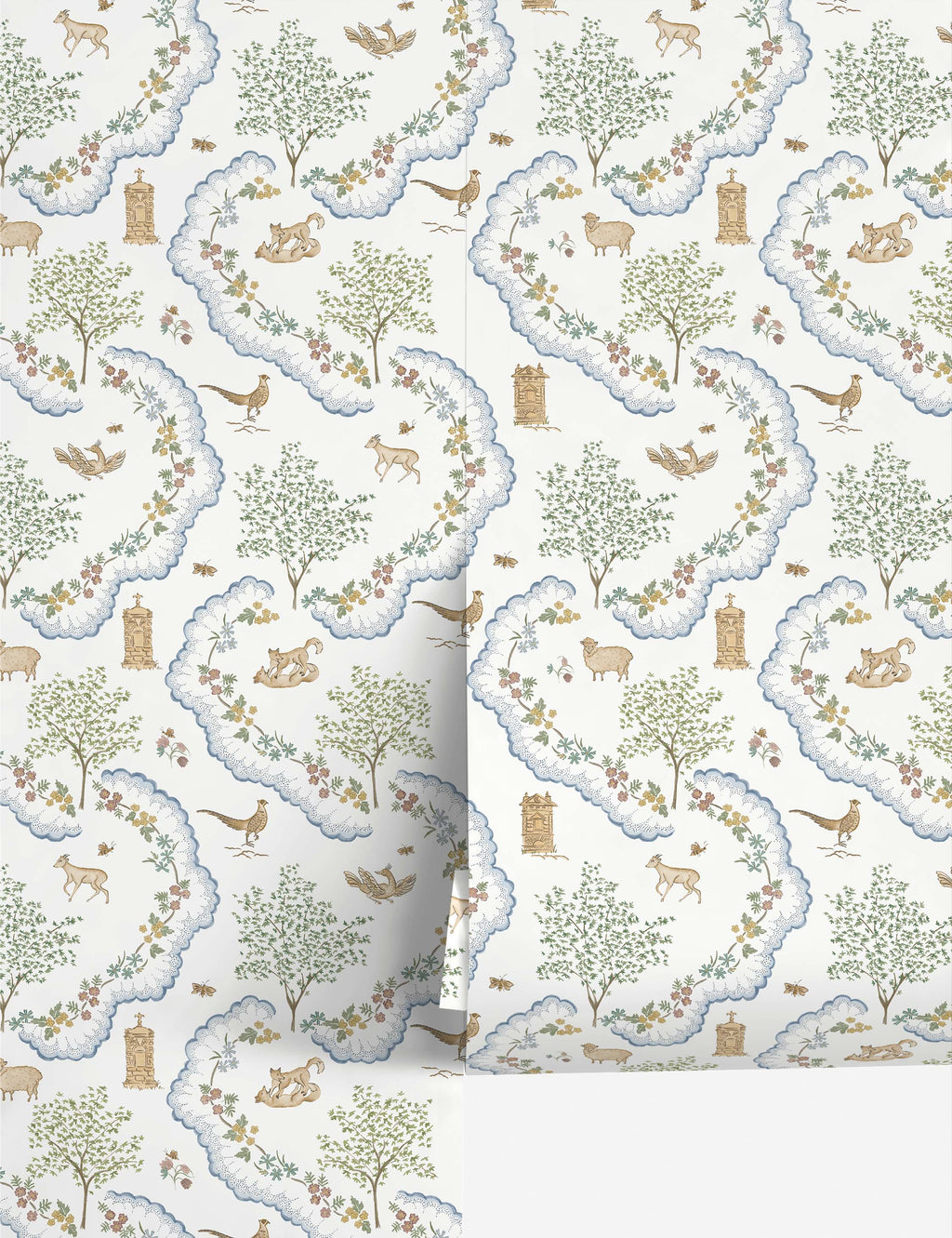 Lulu and Georgia - Wildflower Meadow Wallpaper by Sanderson