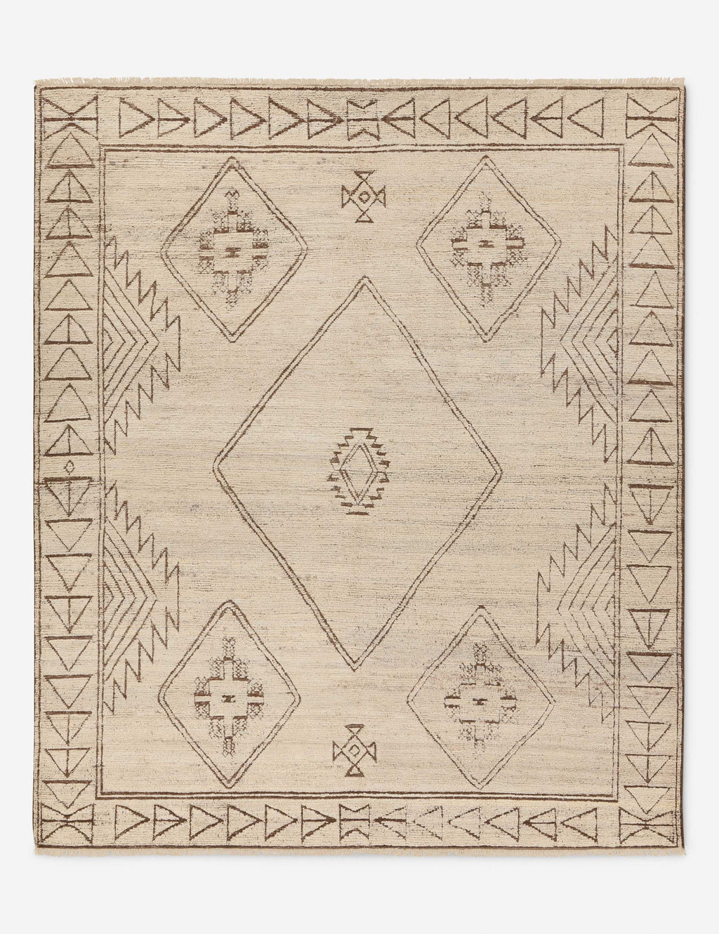 Lulu and Georgia - Bethia Hand - Knotted Wool Moroccan - Style Rug