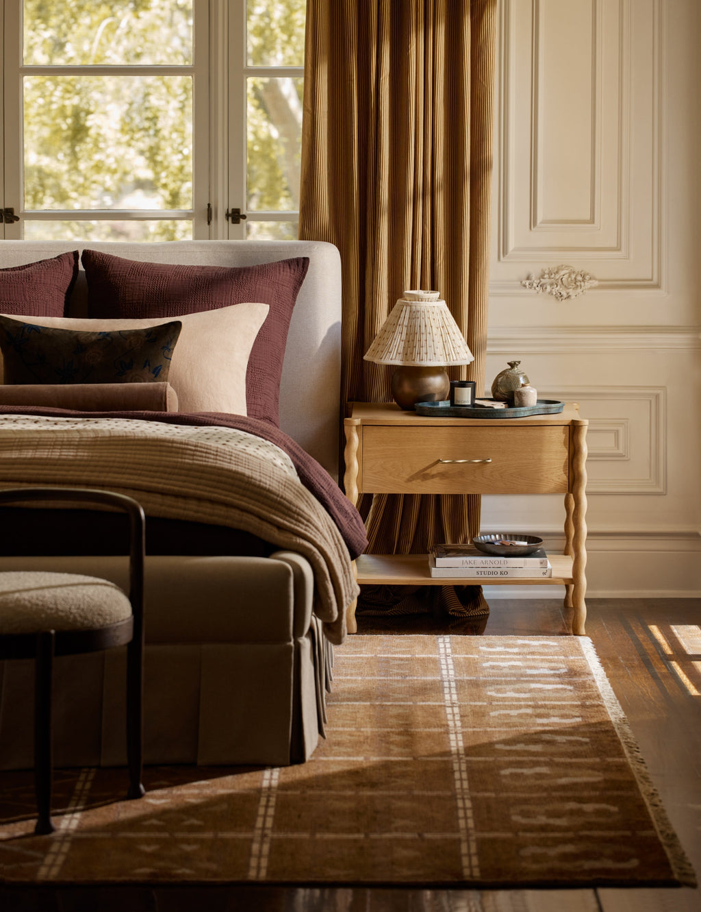 Lulu and Georgia - Baz Hand-Knotted Wool Rug Swatch, 18" x 18"