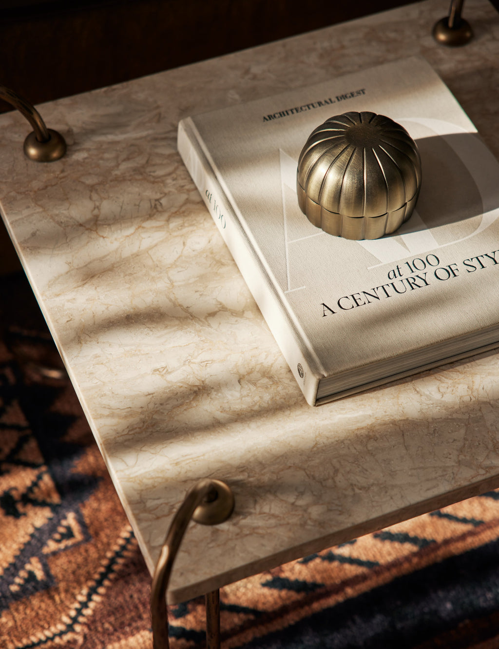 Lulu and Georgia - Open Box: Kimberly Side Table, Ivory Marble