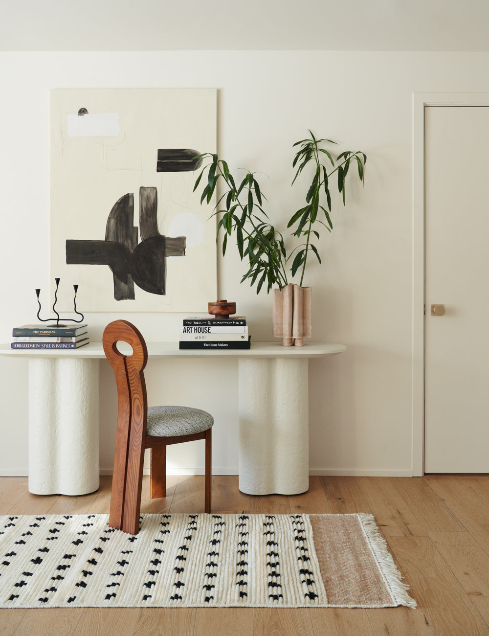 Lulu and Georgia - Irregular Dots Hand - Knotted Wool Rug by Sarah Sherman Samuel