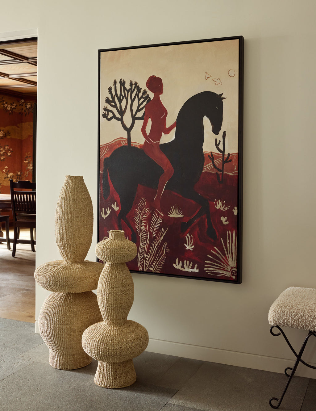 Lulu and Georgia - Crimson Rider Wall Art