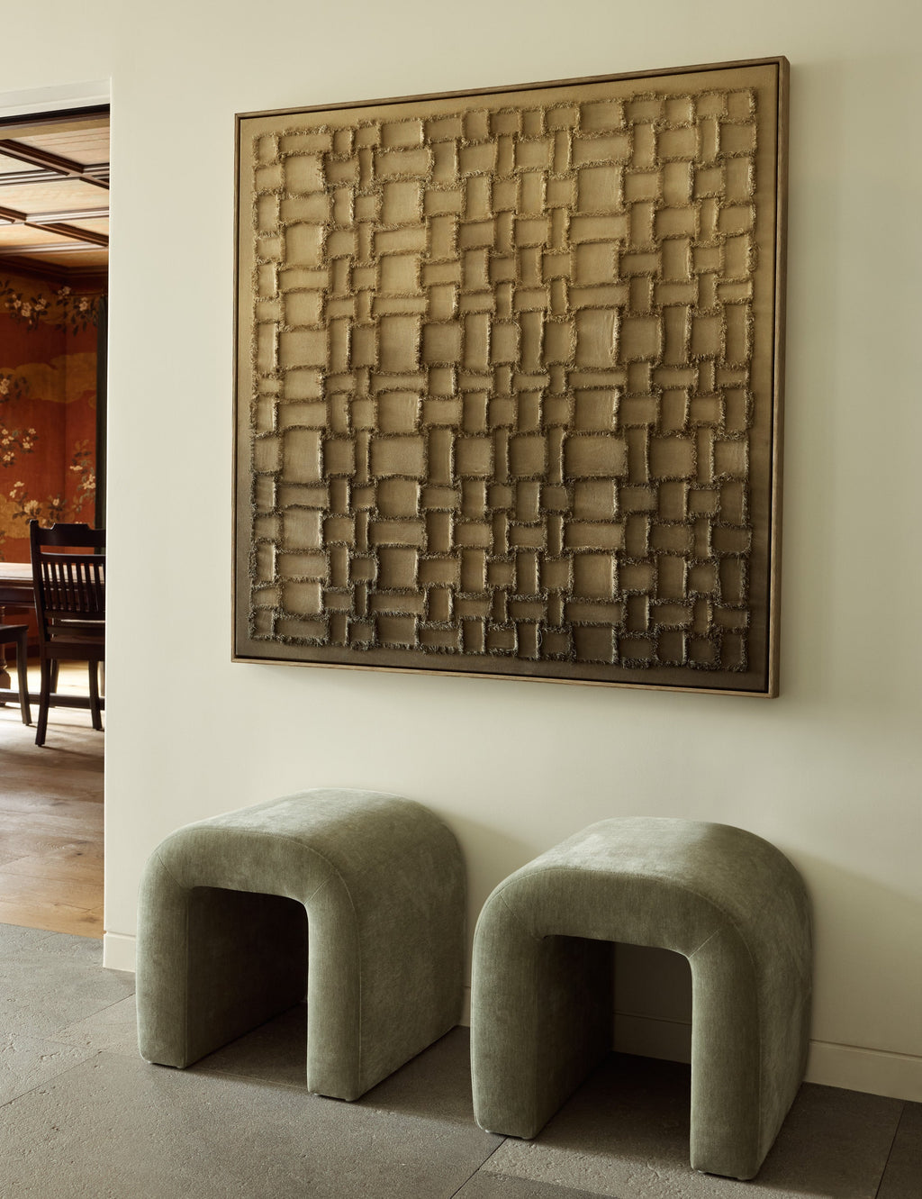 Lulu and Georgia - All Torn Up Square Wall Art by Danielle Davis