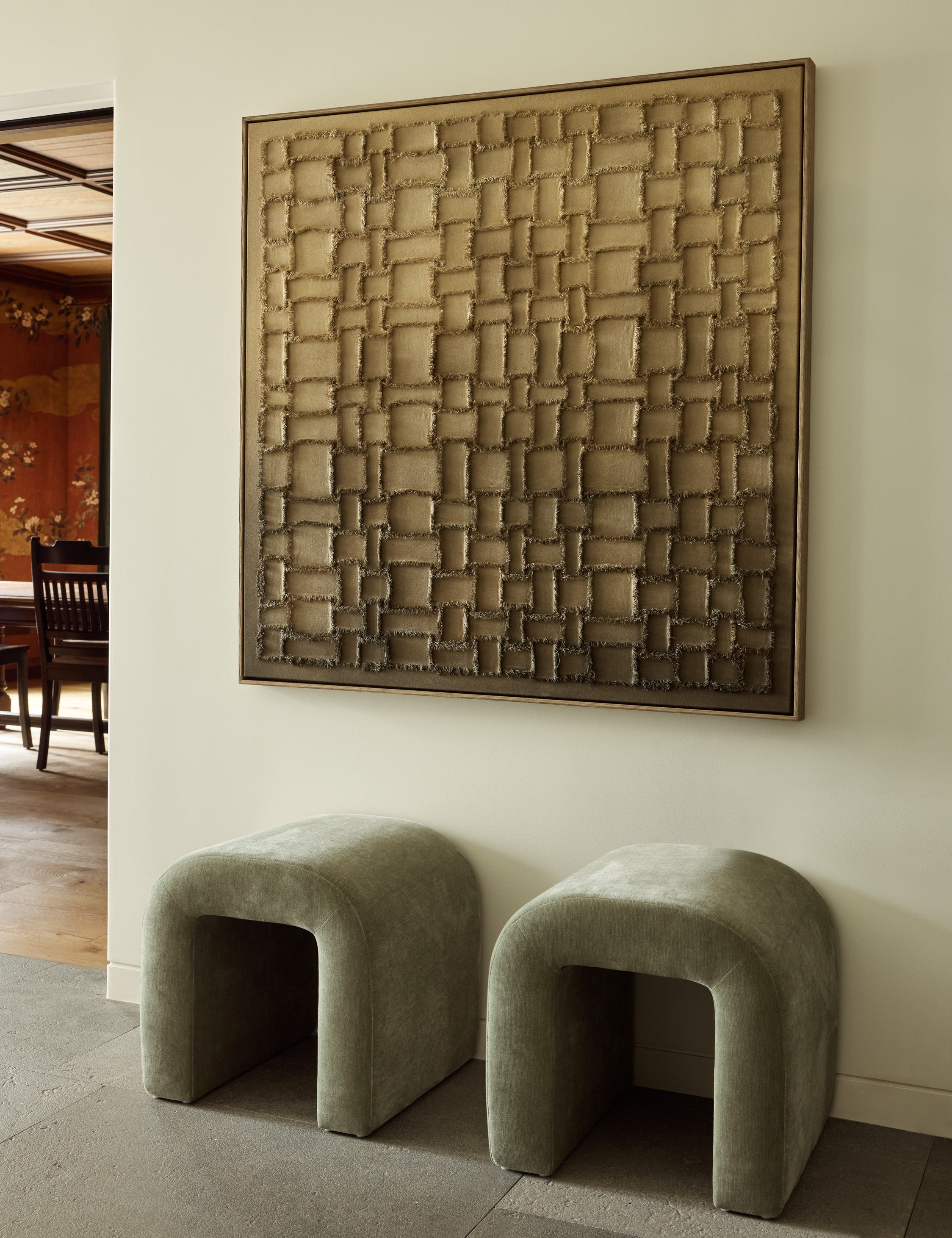 Lulu and Georgia - All Torn Up Square Wall Art by Danielle Davis