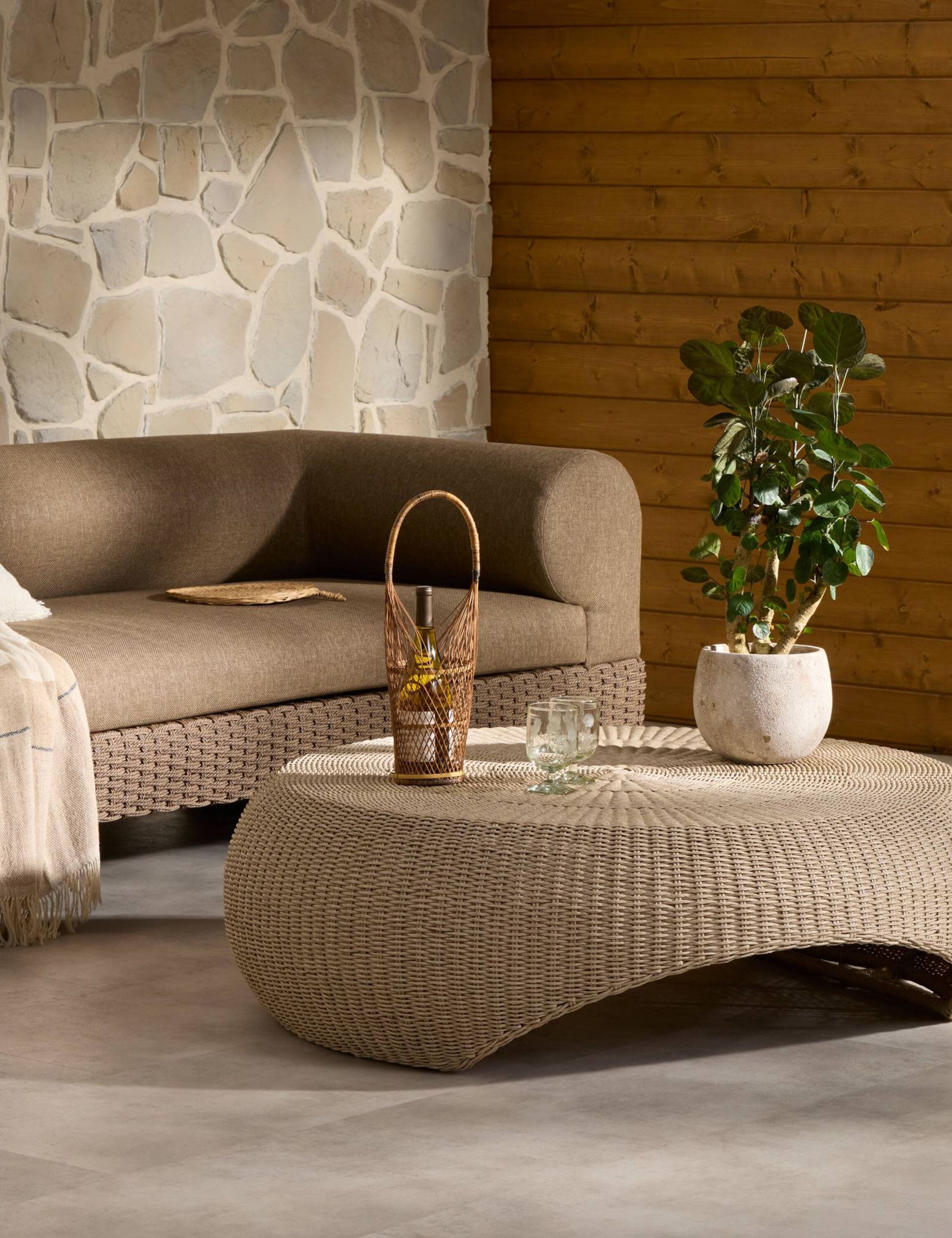 Lulu and Georgia - Salgado Outdoor Round Coffee Table