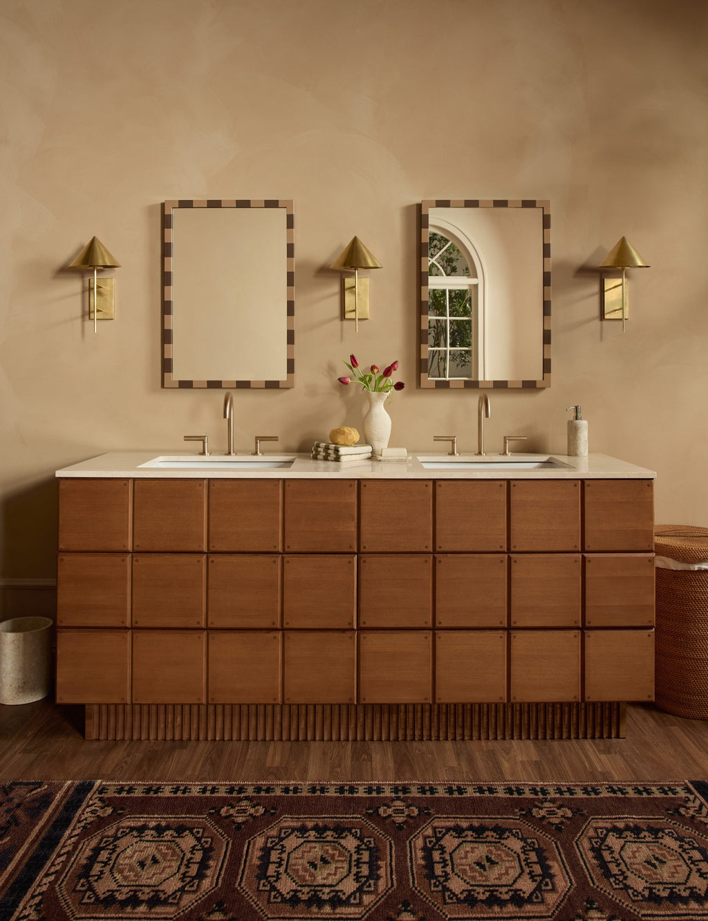 Lulu and Georgia - Open Box: Lee Bath Vanity by Sarah Sherman Samuel, Russet 72" Double