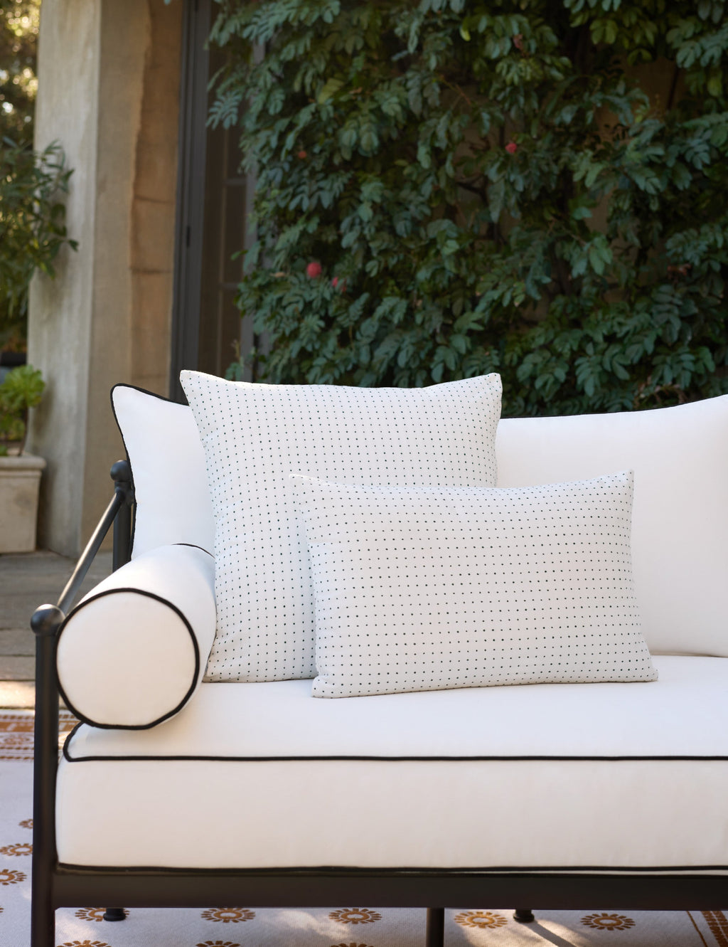 Lulu and Georgia - Antigny Indoor / Outdoor Dot Pillow by Sunbrella for Lulu and Georgia