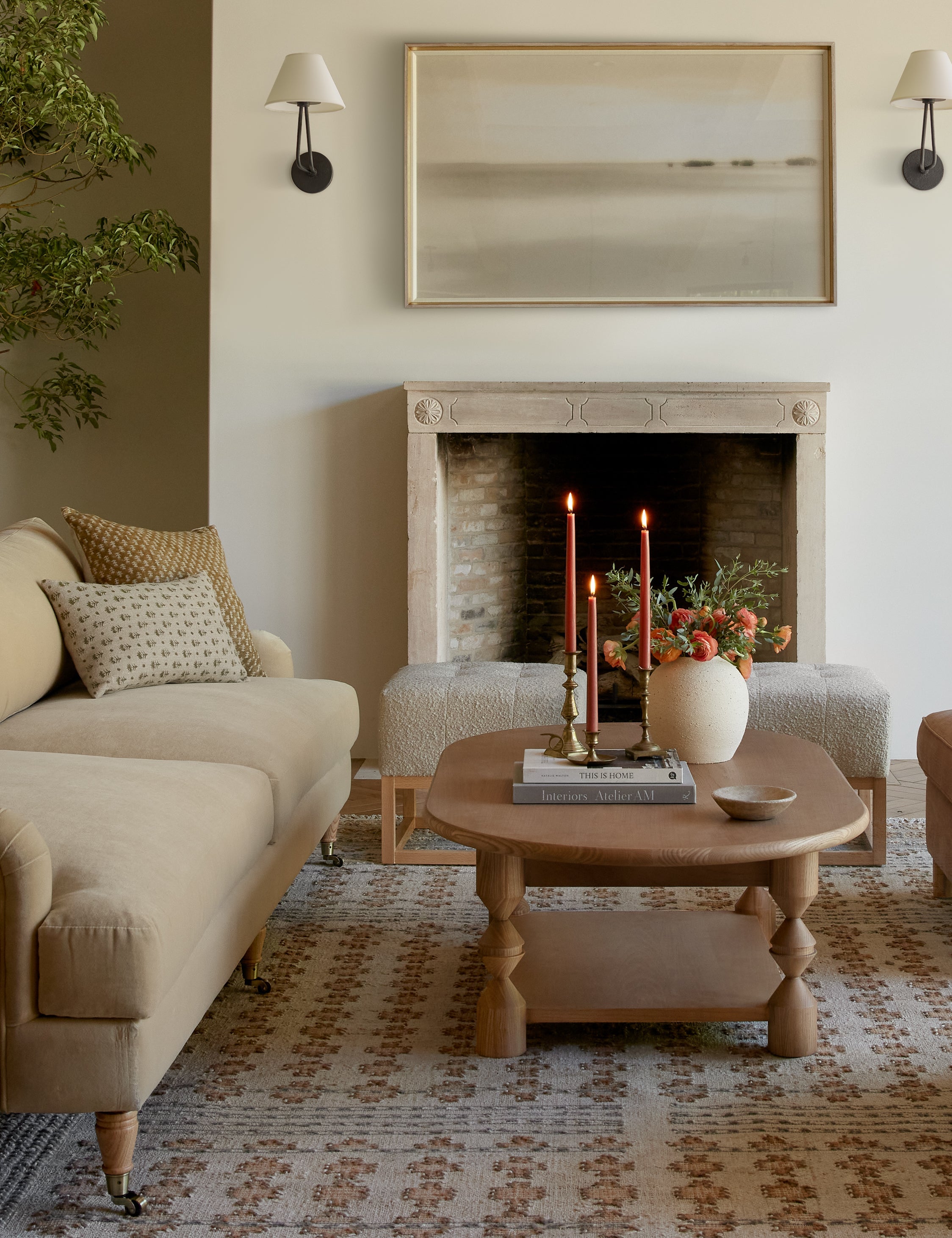 Lulu and Georgia - Topia Oval Coffee Table by Ginny Macdonald