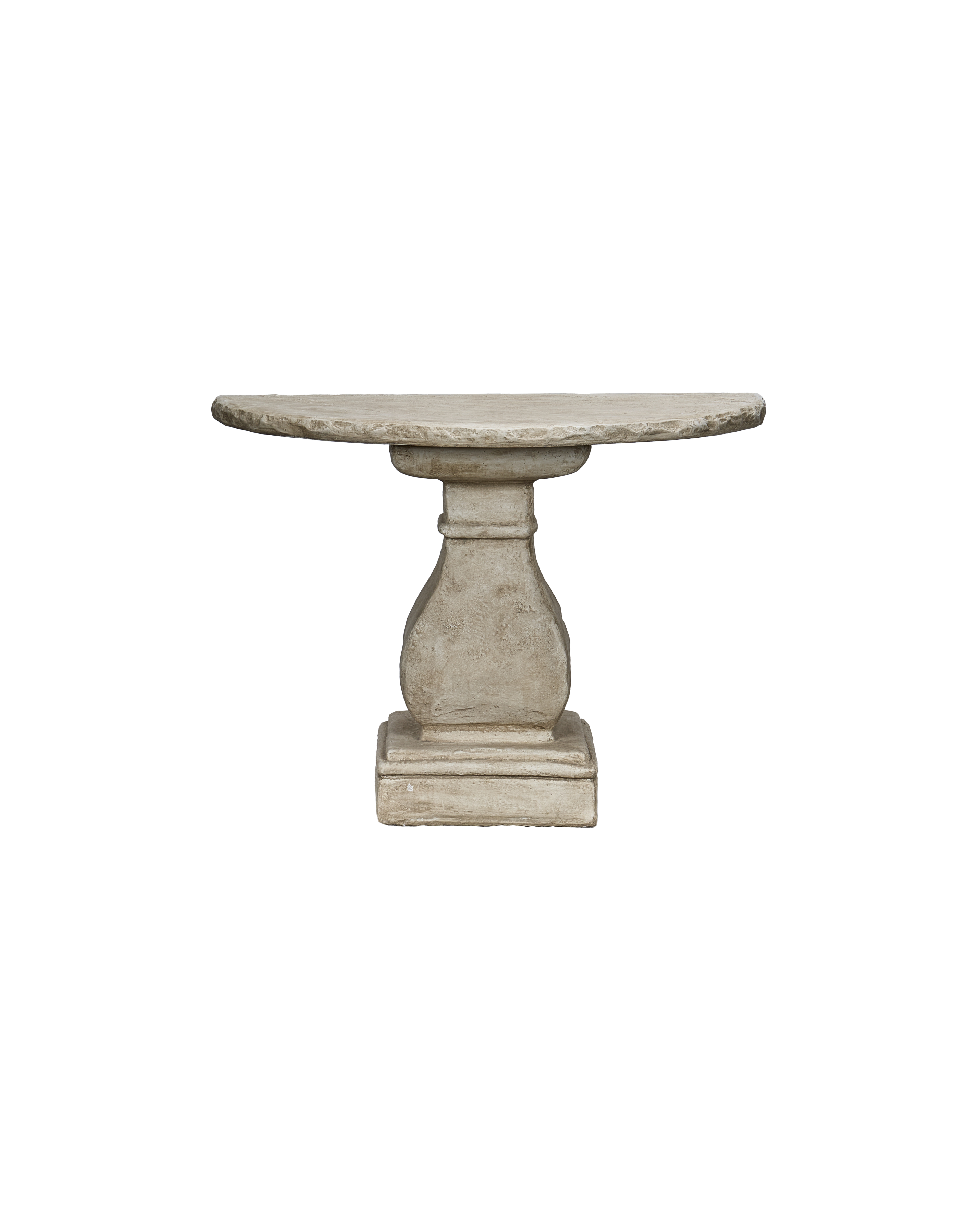 Olive Ateliers - Cast Demi Entry Table - Hewn Edge