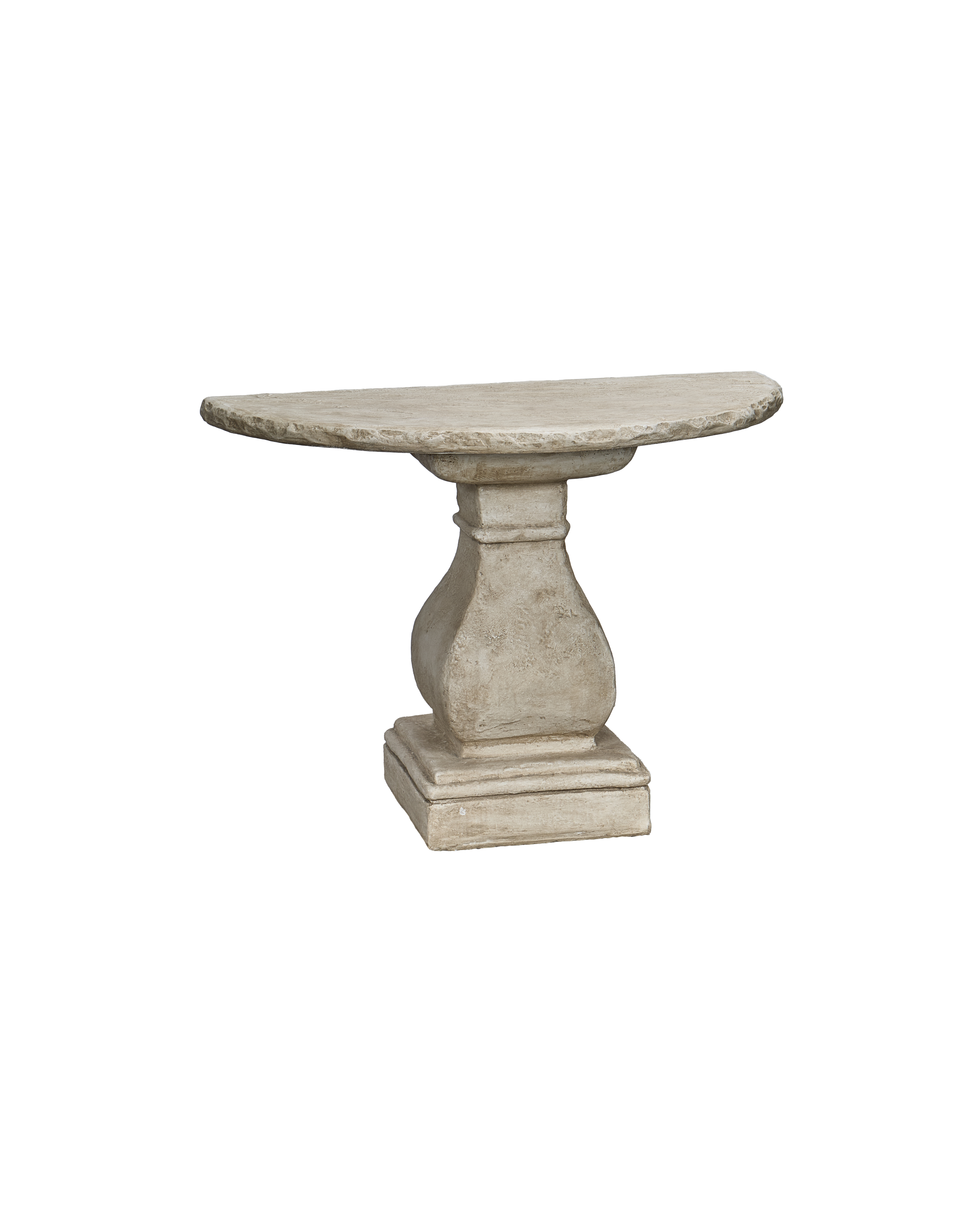 Olive Ateliers - Cast Demi Entry Table - Hewn Edge