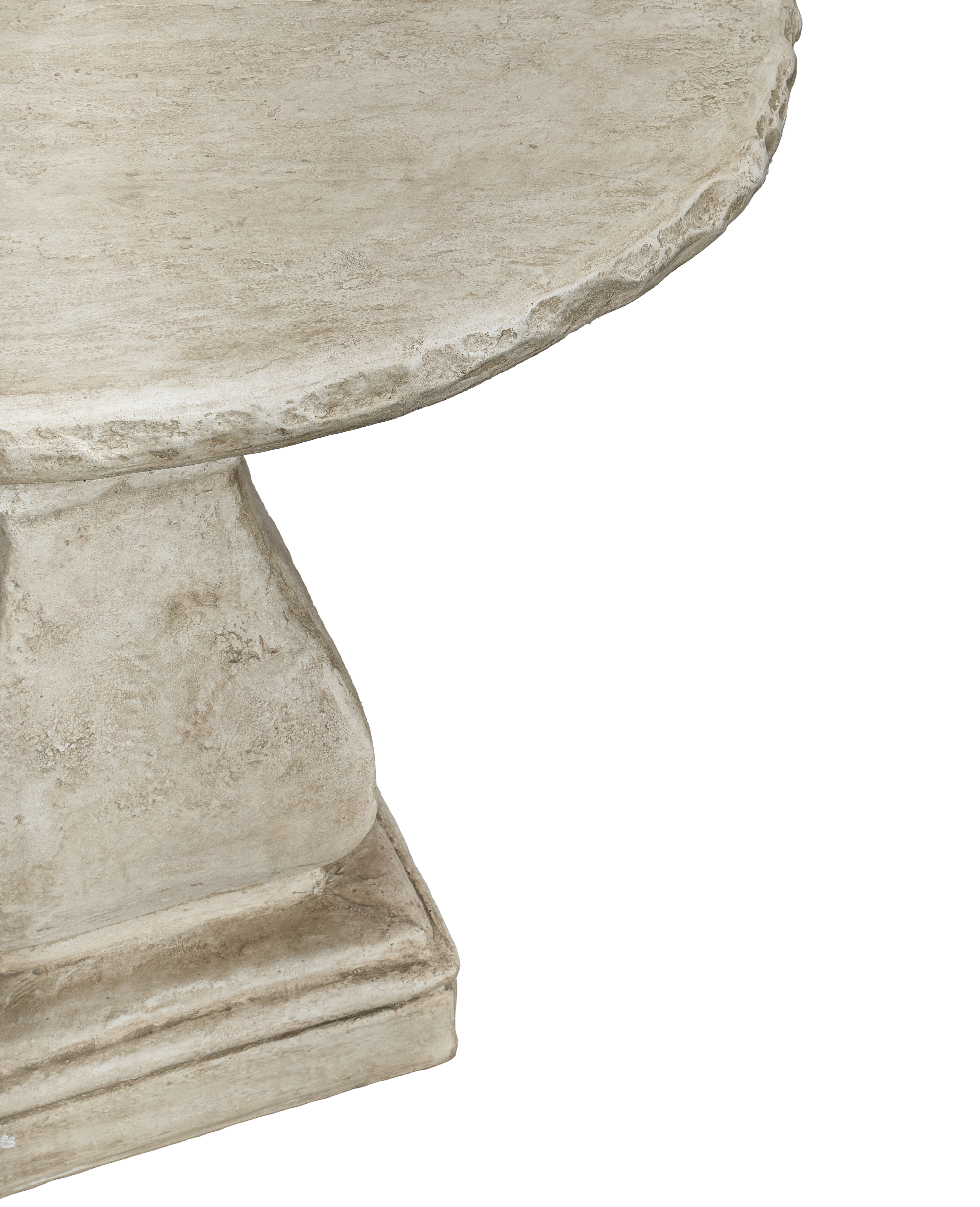 Olive Ateliers - Cast Demi Entry Table - Hewn Edge