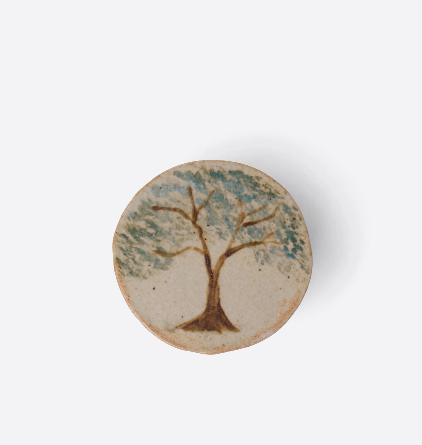 Amber Interiors - Small Oak Tree Round Lidded Box