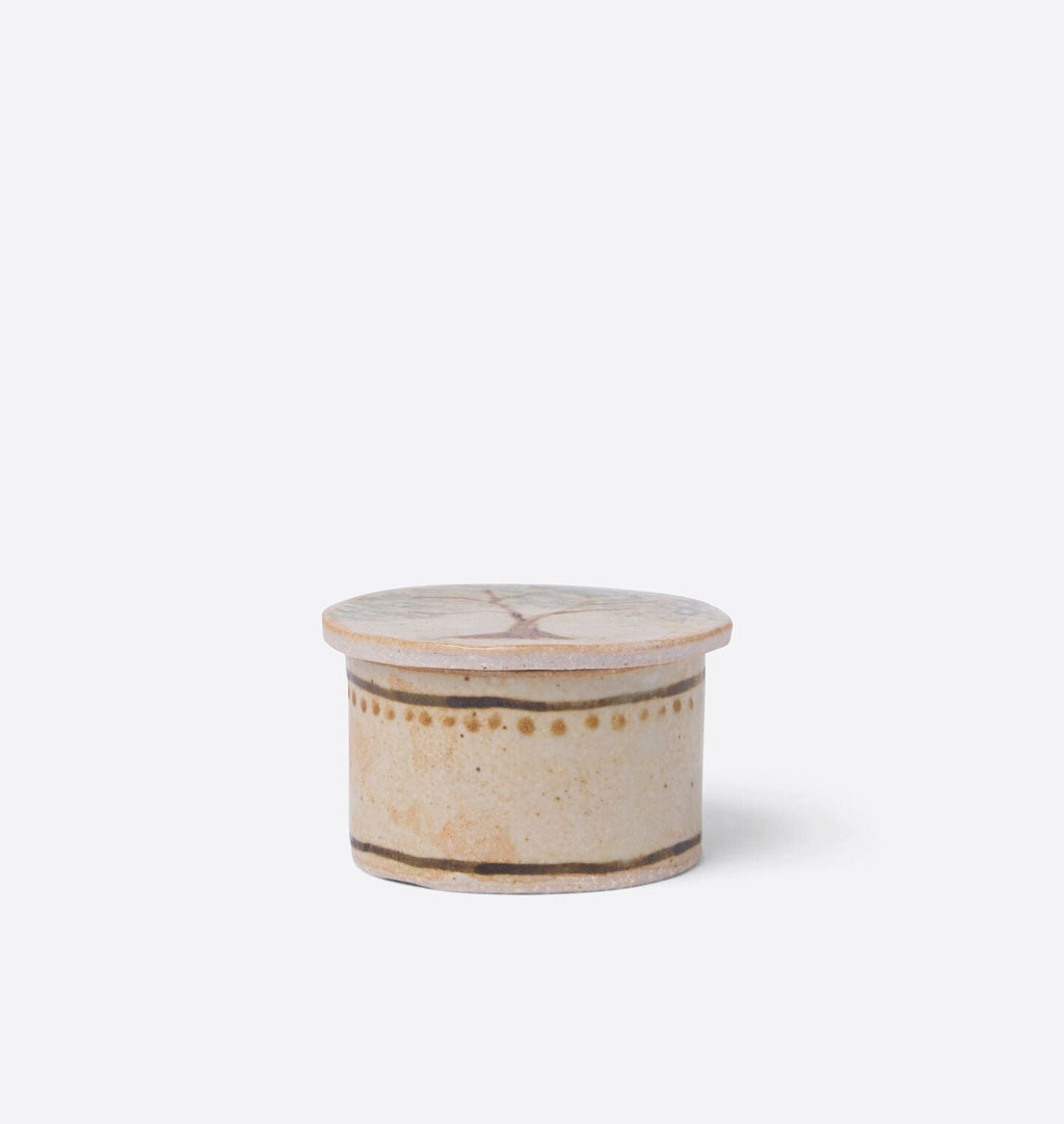 Amber Interiors - Small Oak Tree Round Lidded Box