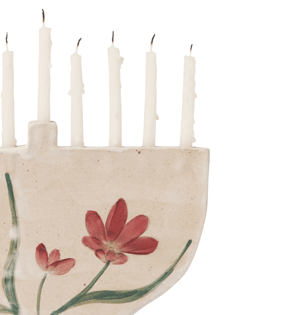 Amber Interiors - Floral and Vine Menorah
