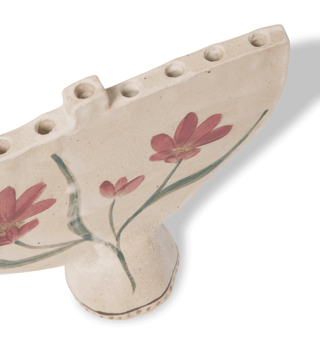 Amber Interiors - Floral and Vine Menorah