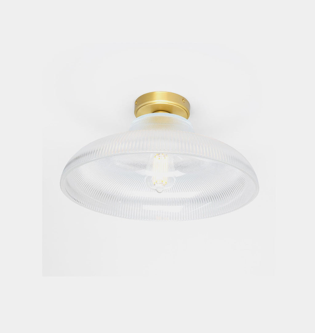 Amber Interiors - Mono Holophane Flush Mount