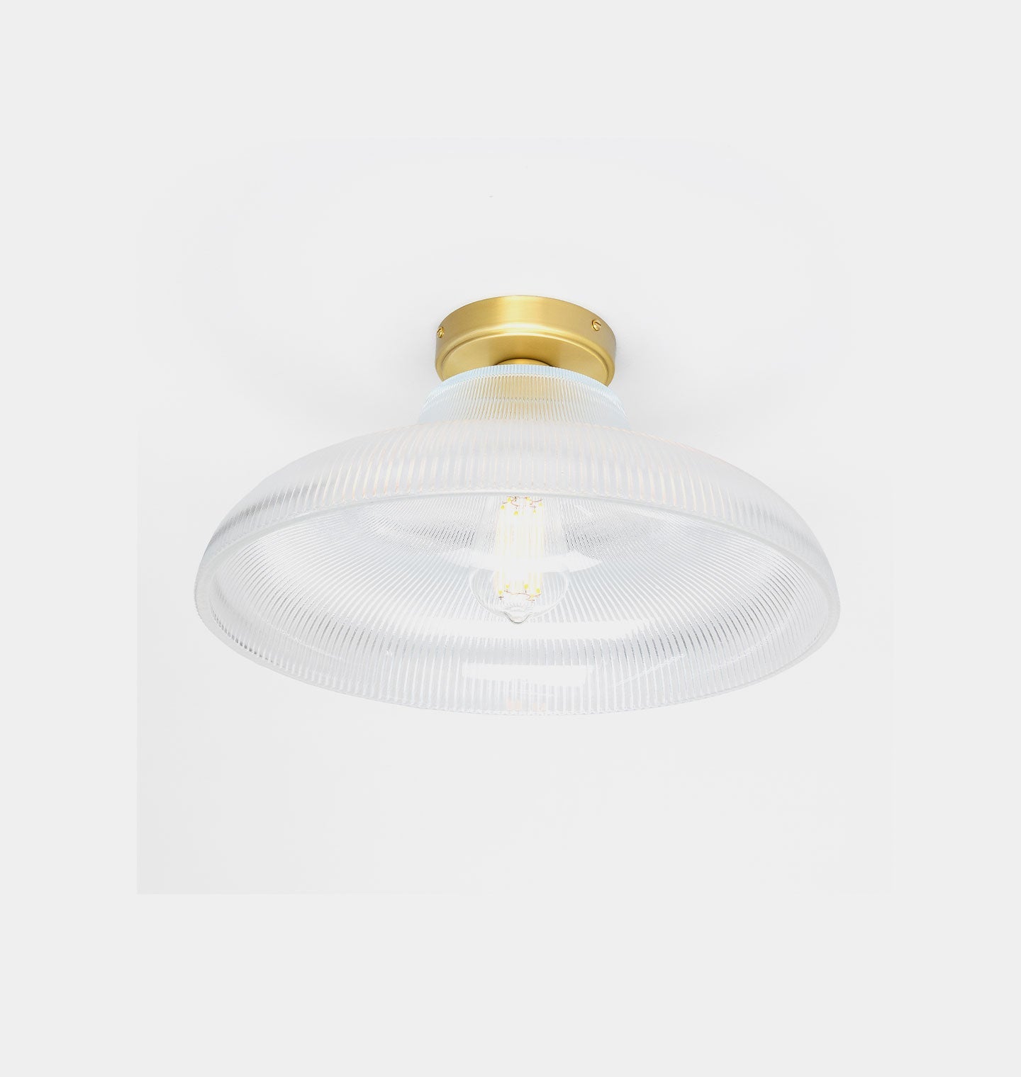 Amber Interiors - Mono Holophane Flush Mount