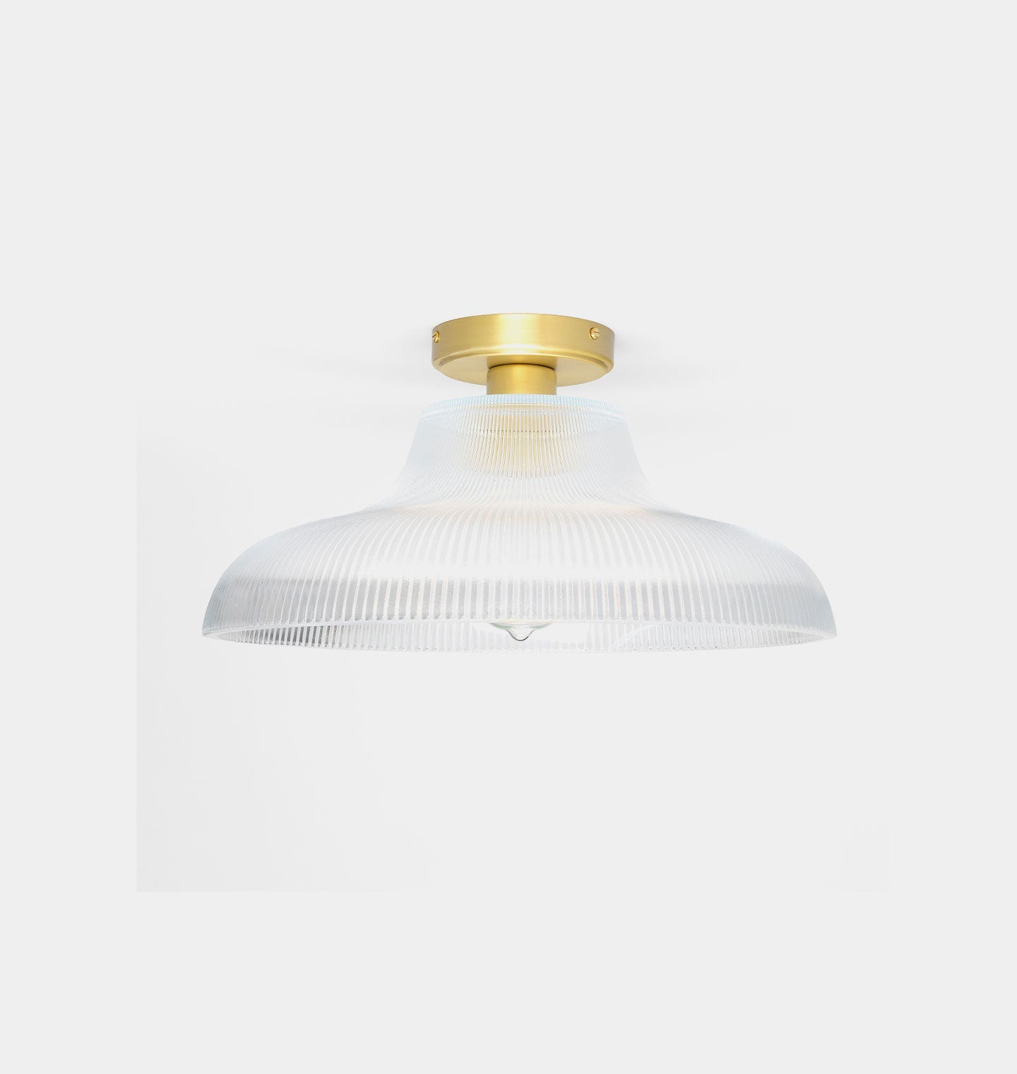 Amber Interiors - Mono Holophane Flush Mount