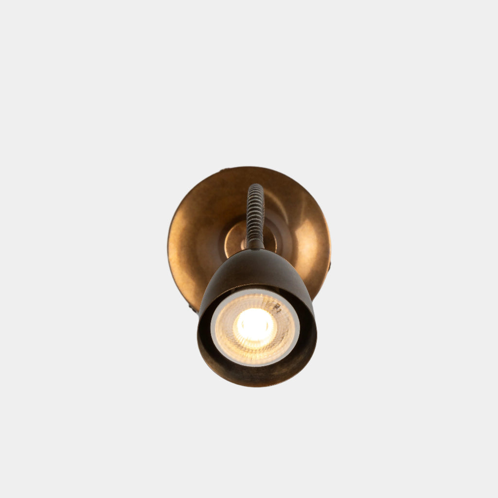 Amber Interiors - Sydney Loft Wall Light Antique Brass