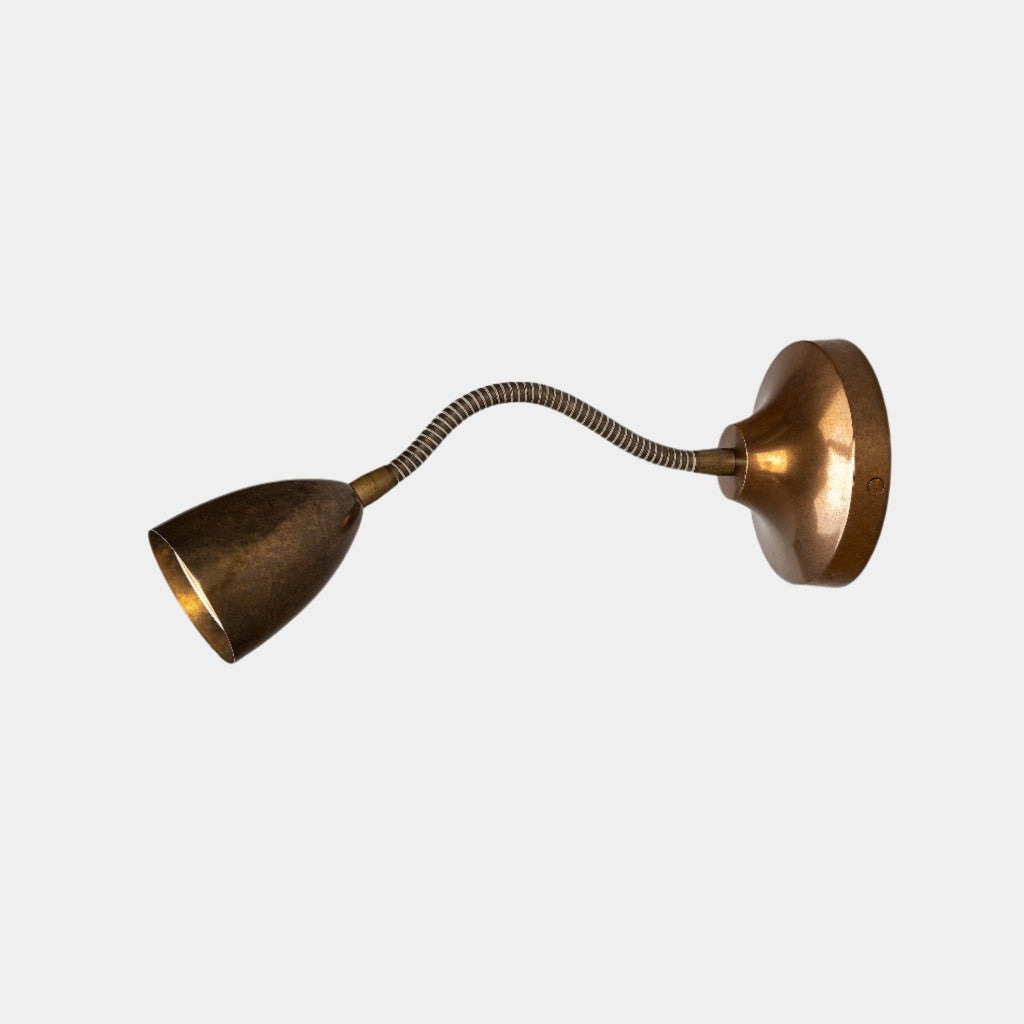 Amber Interiors - Sydney Loft Wall Light Antique Brass