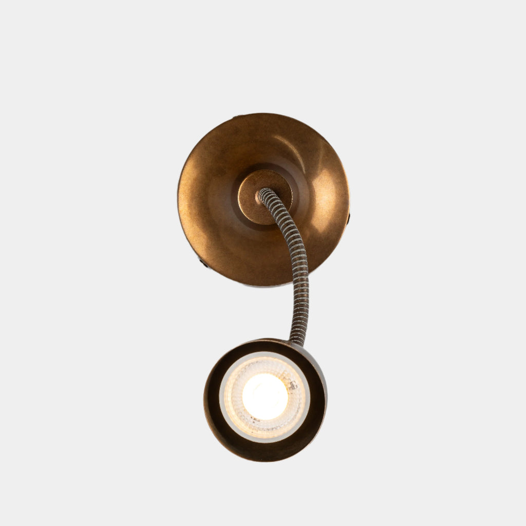 Amber Interiors - Sydney Loft Wall Light Antique Brass