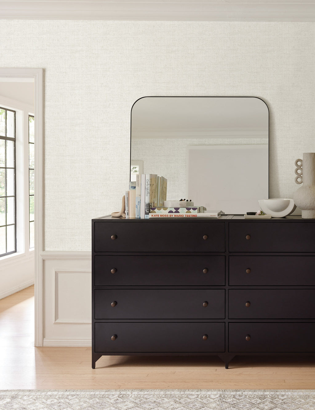 Lulu and Georgia - Tessier Faux Grasscloth Wallpaper